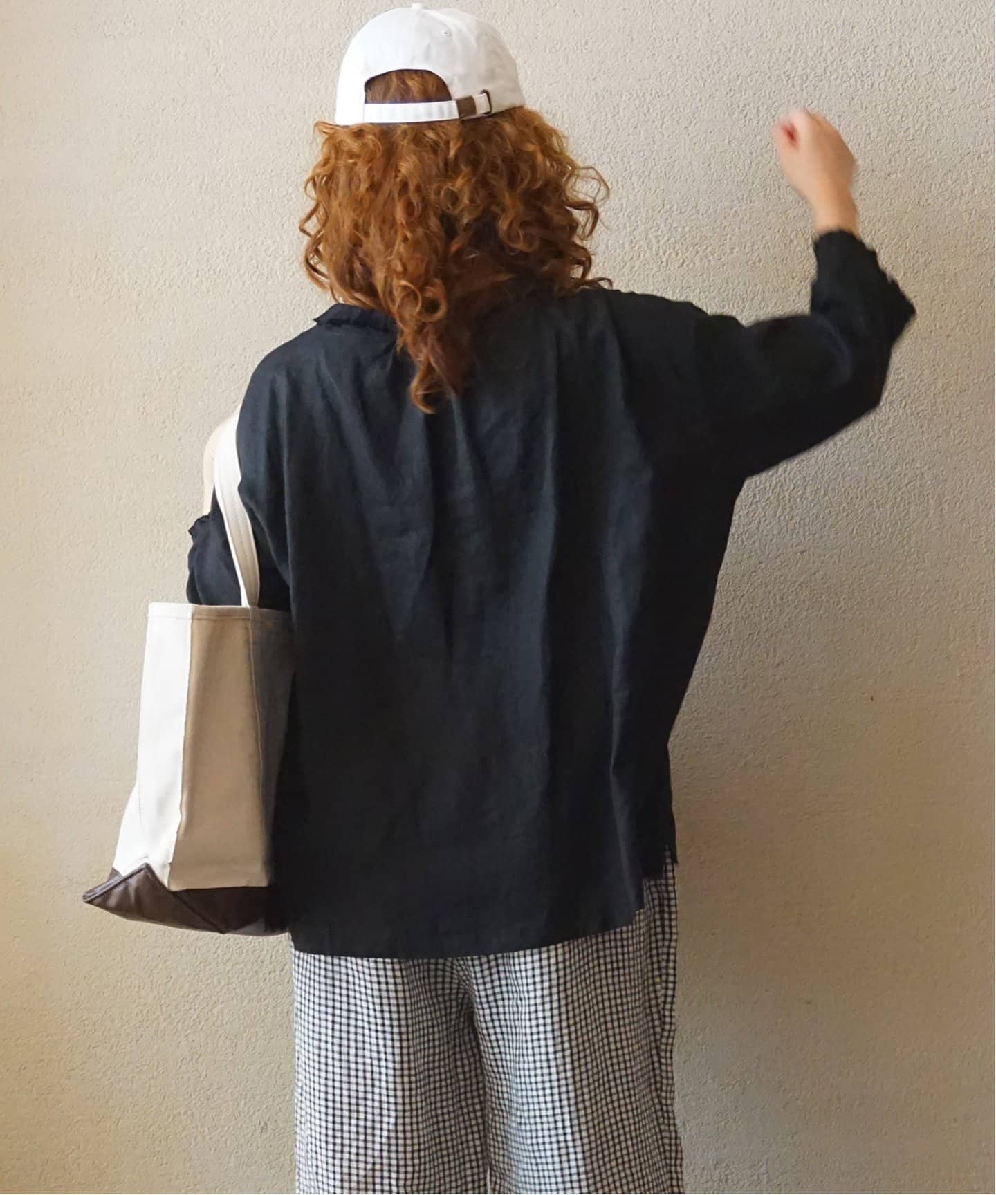 ソフトリネン タックフリルブラウス（シャツ／ブラウス）｜journal