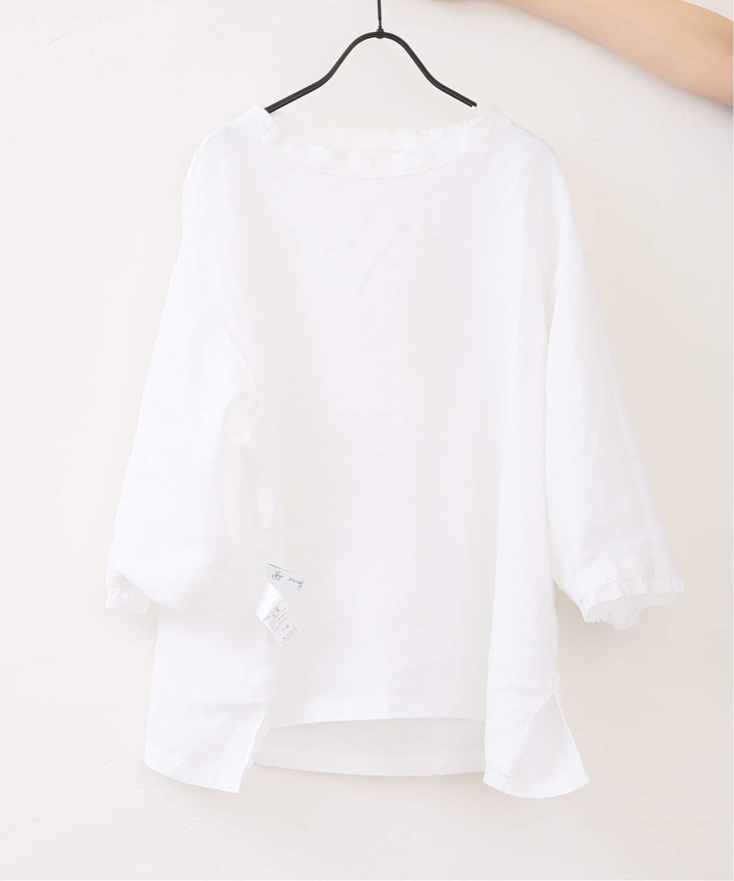 journal standard luxe ソフトリネン タックフリルブラウス ソフトリネン タックフリルブラウス（シャツ／ブラウス）｜journal