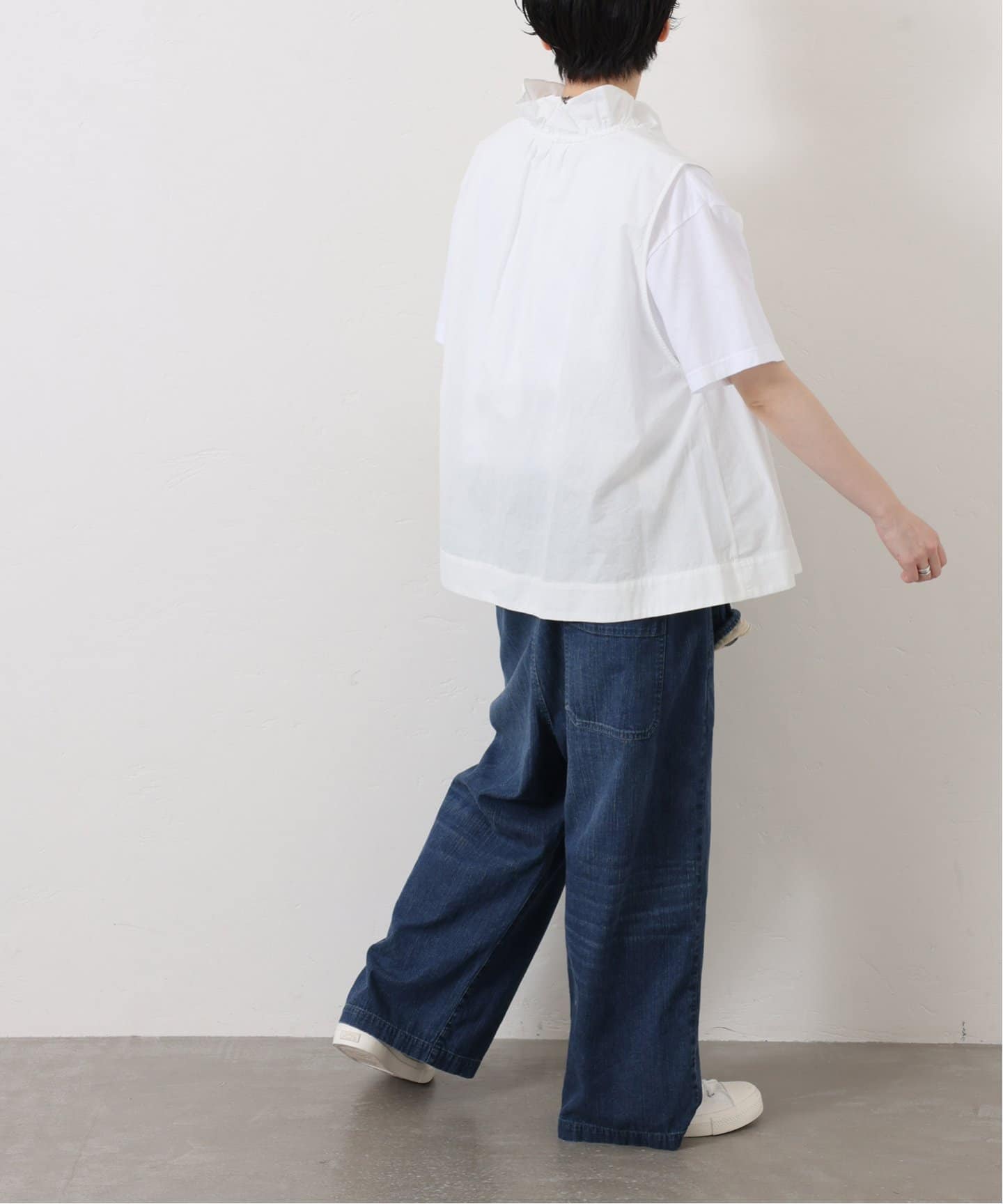 journal standard luxe リネンダンガリー フリルベスト luxe】表参道店・京都店限定アイテム｜journal standard luxe