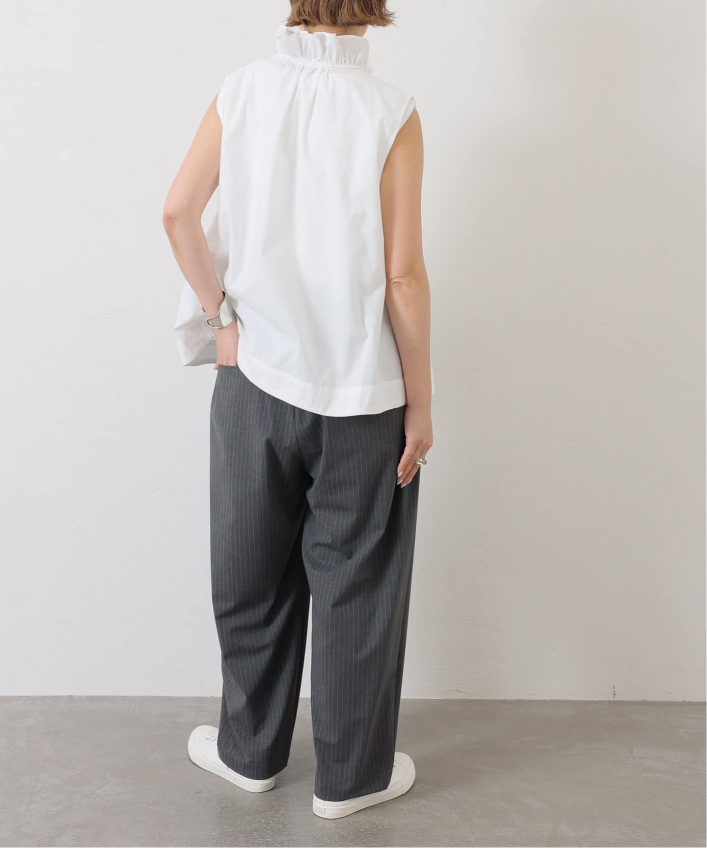 journal standard luxe リネンダンガリー フリルベスト luxe】表参道店・京都店限定アイテム｜journal standard luxe