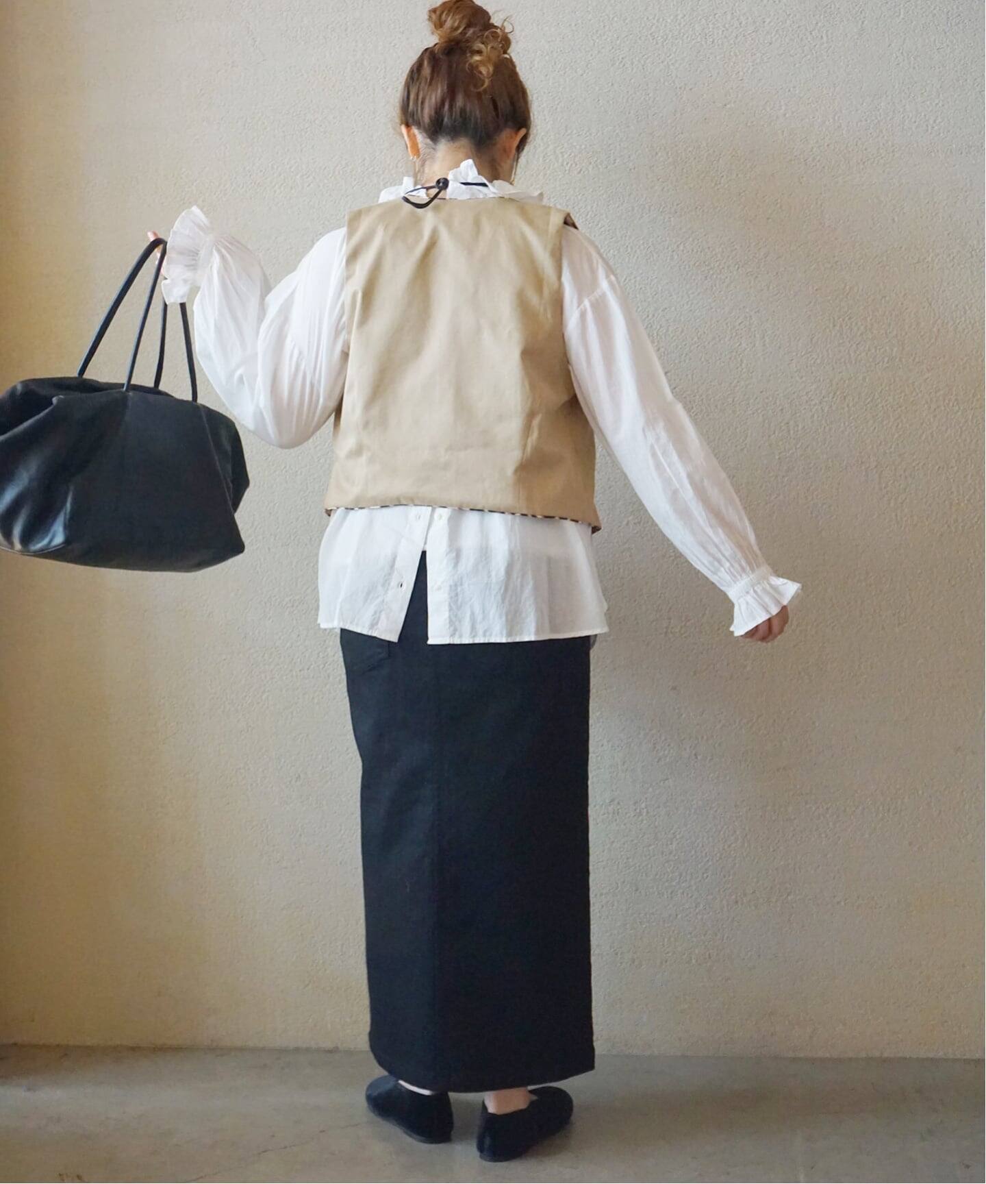 追加》コットンローン フリルパフブラウス（シャツ／ブラウス