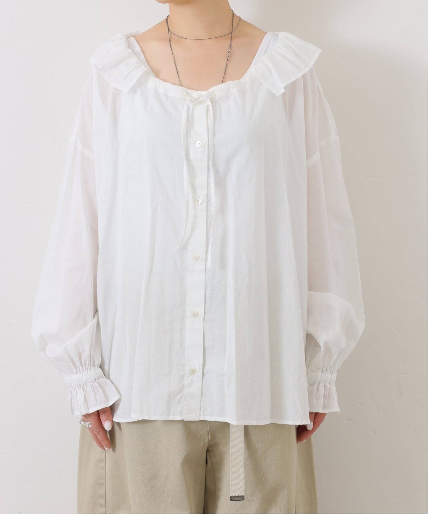 journal standard luxe◆コットンローン フリルパフブラウス JOURNAL STANDARD LUXE（ジャーナルスタンダード ラックス） ブラウス