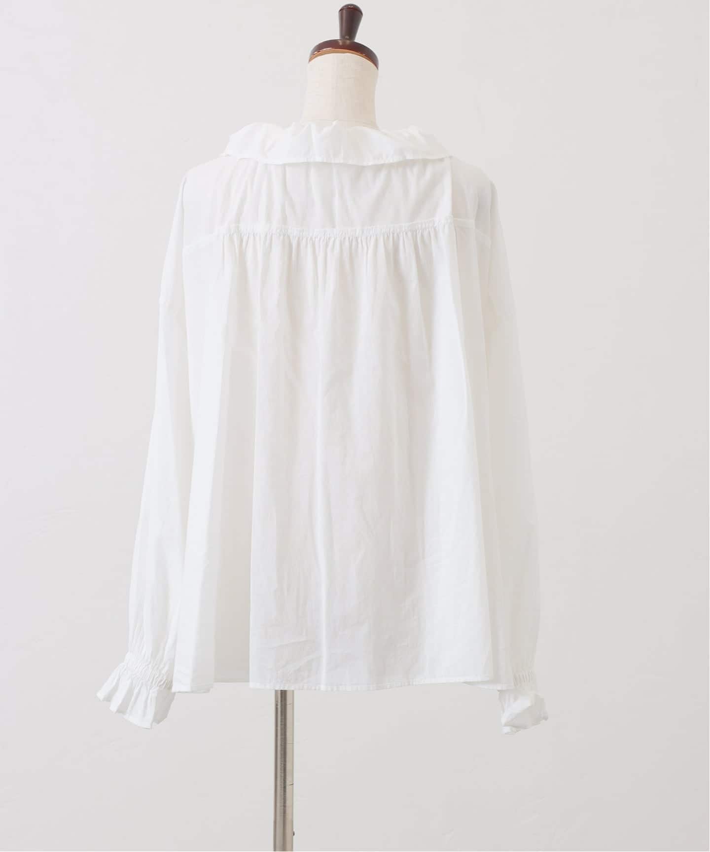 ジャーナルスタンダードラックス　ドットローン ハイネック パフスリーブブラウス ジャーナルスタンダードラックス ドットローン ハイネック