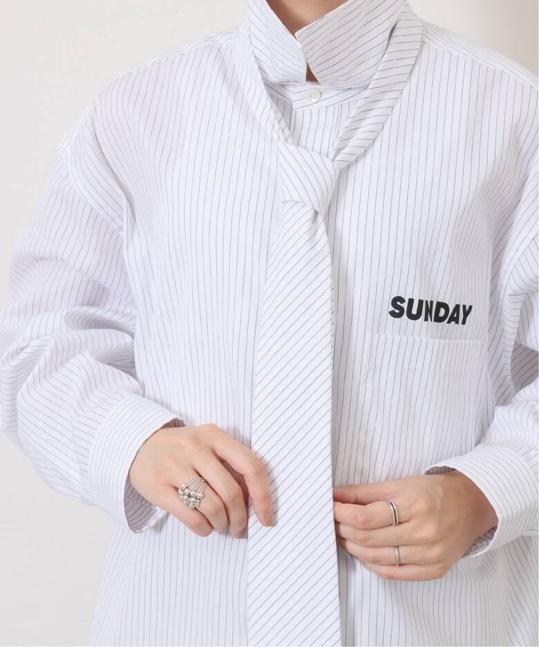 SUNDAY シャツ プラスネクタイ（シャツ／ブラウス）｜journal standard  