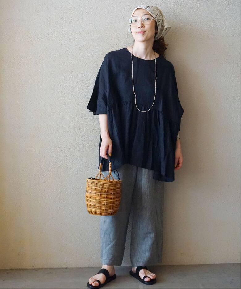 追加》60リネン ギャザープル（シャツ／ブラウス）｜journal standard  