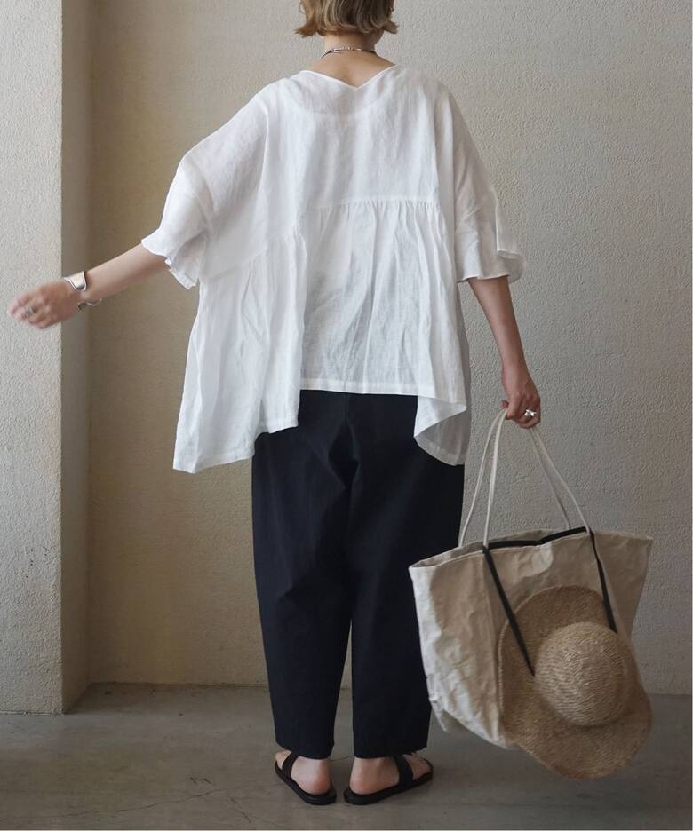 追加》60リネン ギャザープル（シャツ／ブラウス）｜journal standard  