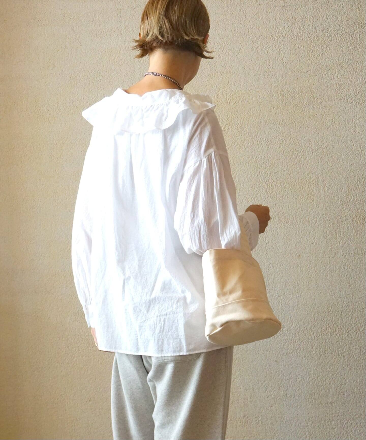 ラッフルフリルプルオーバーシャツ（シャツ／ブラウス）｜journal