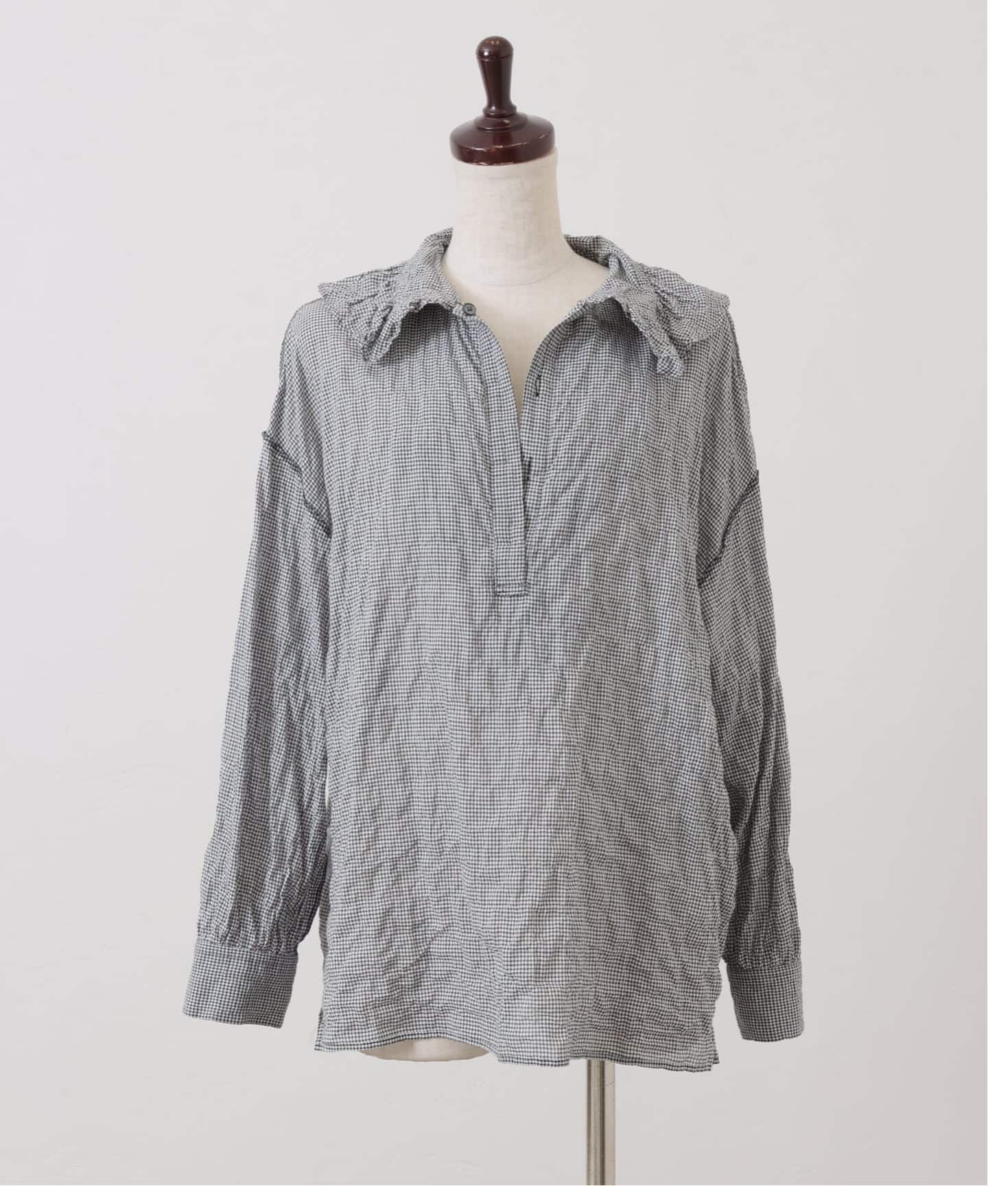 ラッフルフリルプルオーバーシャツ（シャツ／ブラウス）｜journal