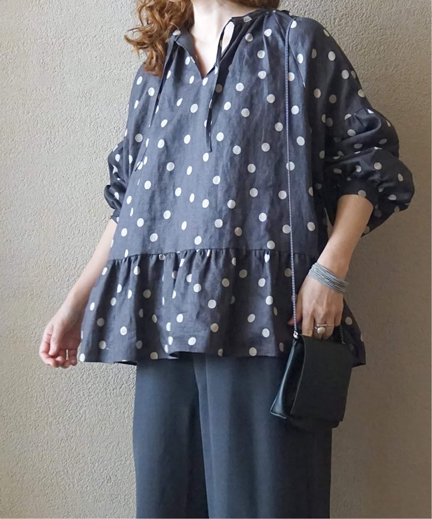 2025SS journalstandardluxe ヘムフリルギャザーブラウス journal standard luxe｜ヘムフリルギャザーブラウス | Rakuten