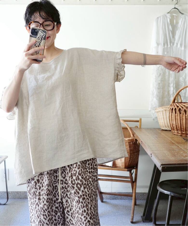 フレンチリネンフリルTOP（シャツ／ブラウス）｜journal standard luxe 