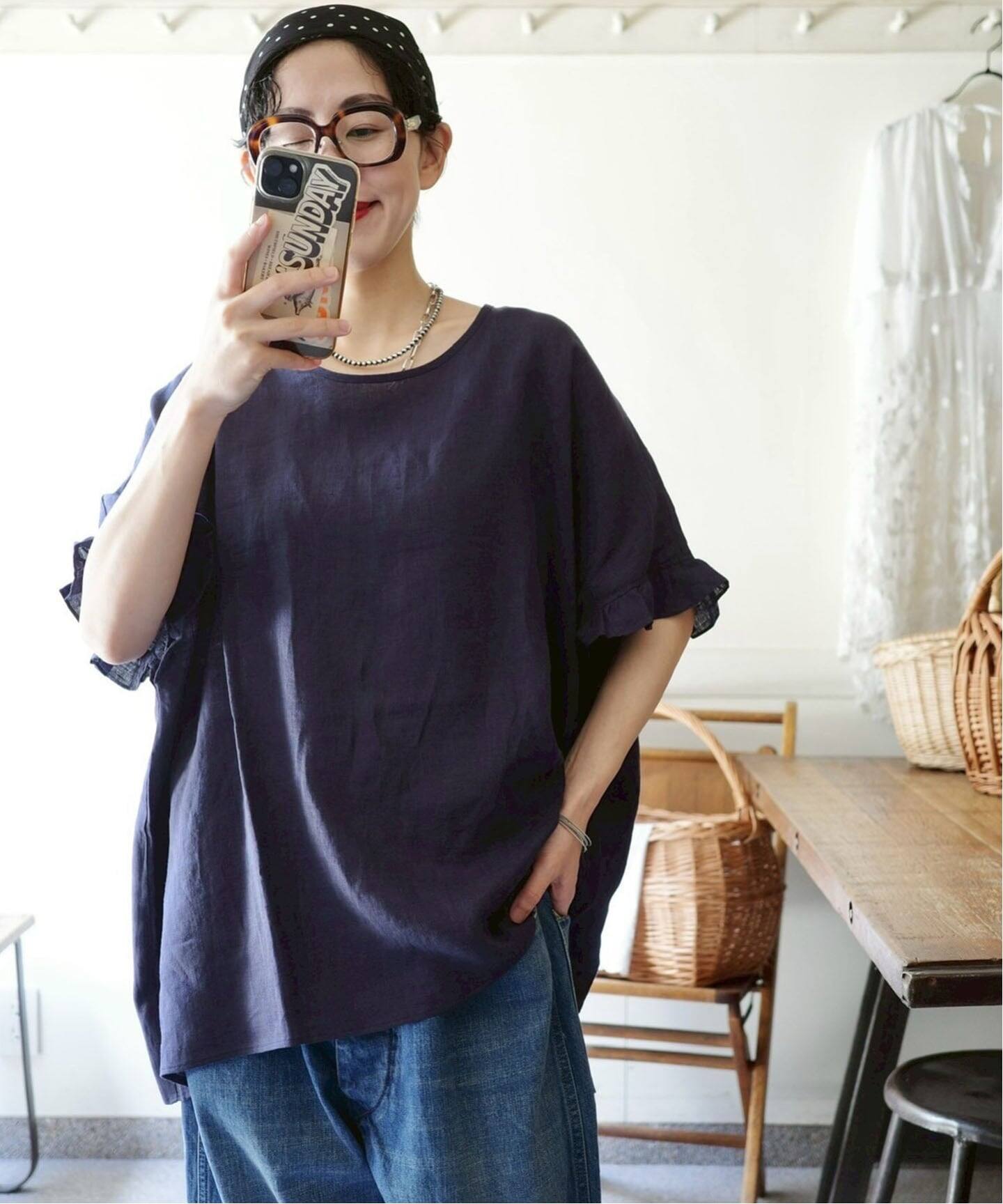 フレンチリネンフリルTOP（シャツ／ブラウス）｜journal standard luxe 