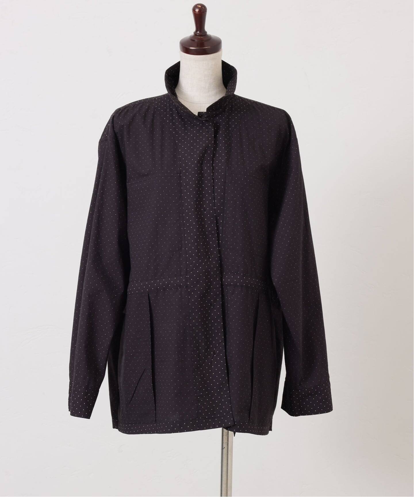 予約》【SOIL】 POPLIN DOT POCKET SHIRT（シャツ／ブラウス