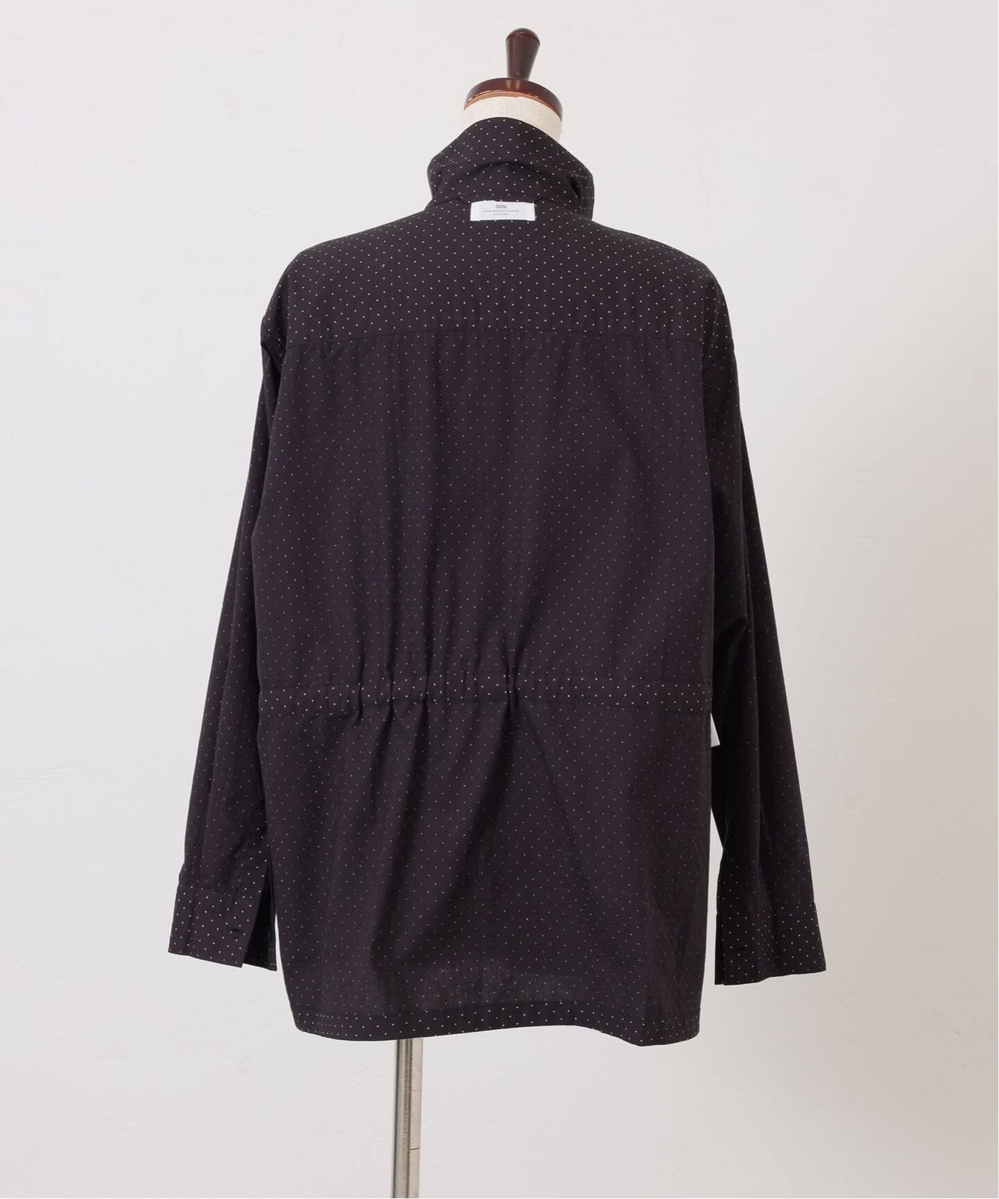 予約》【SOIL】 POPLIN DOT POCKET SHIRT（シャツ／ブラウス