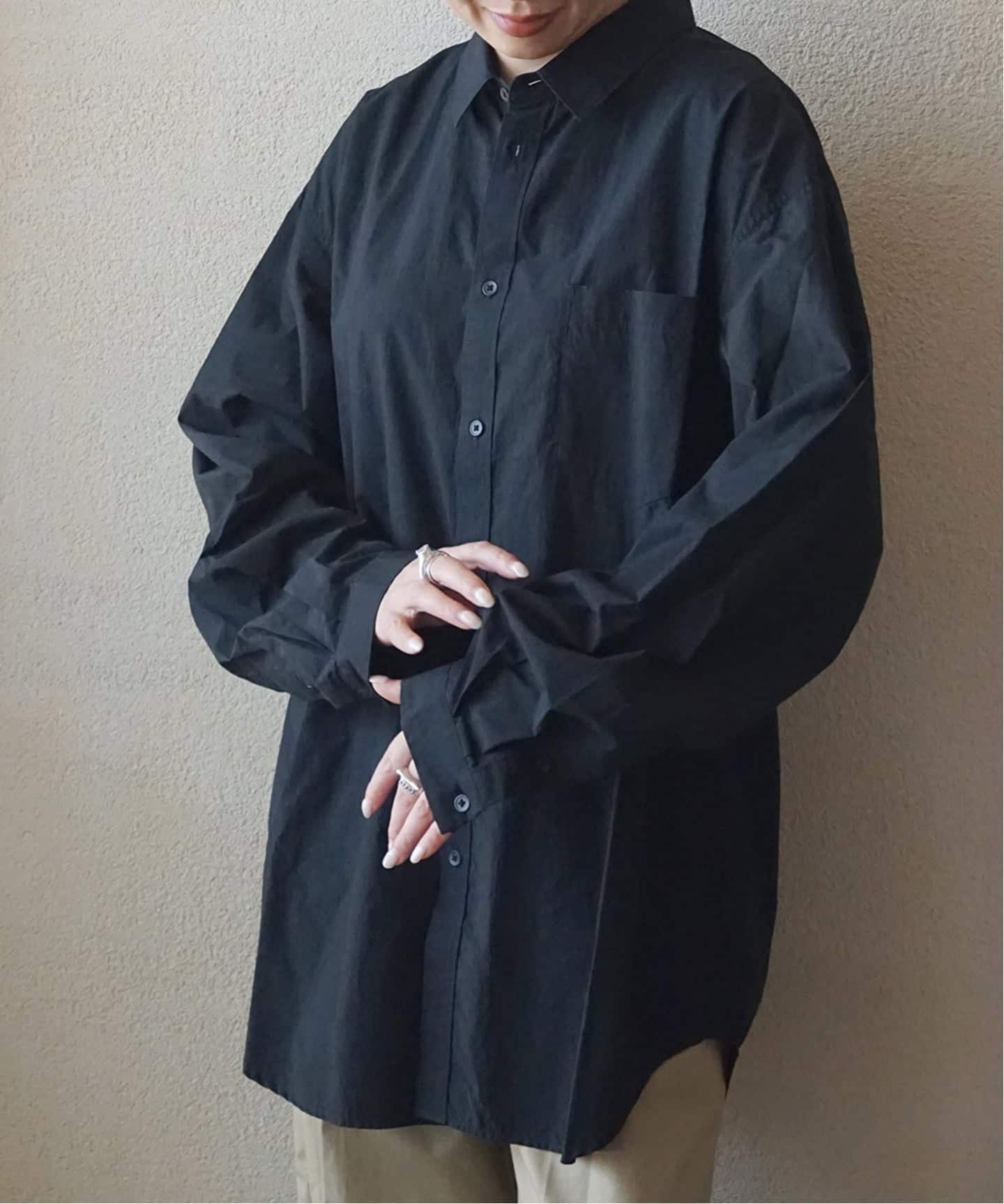 ATON】SUVIN BROAD WASHED SHIRT（シャツ／ブラウス）｜journal