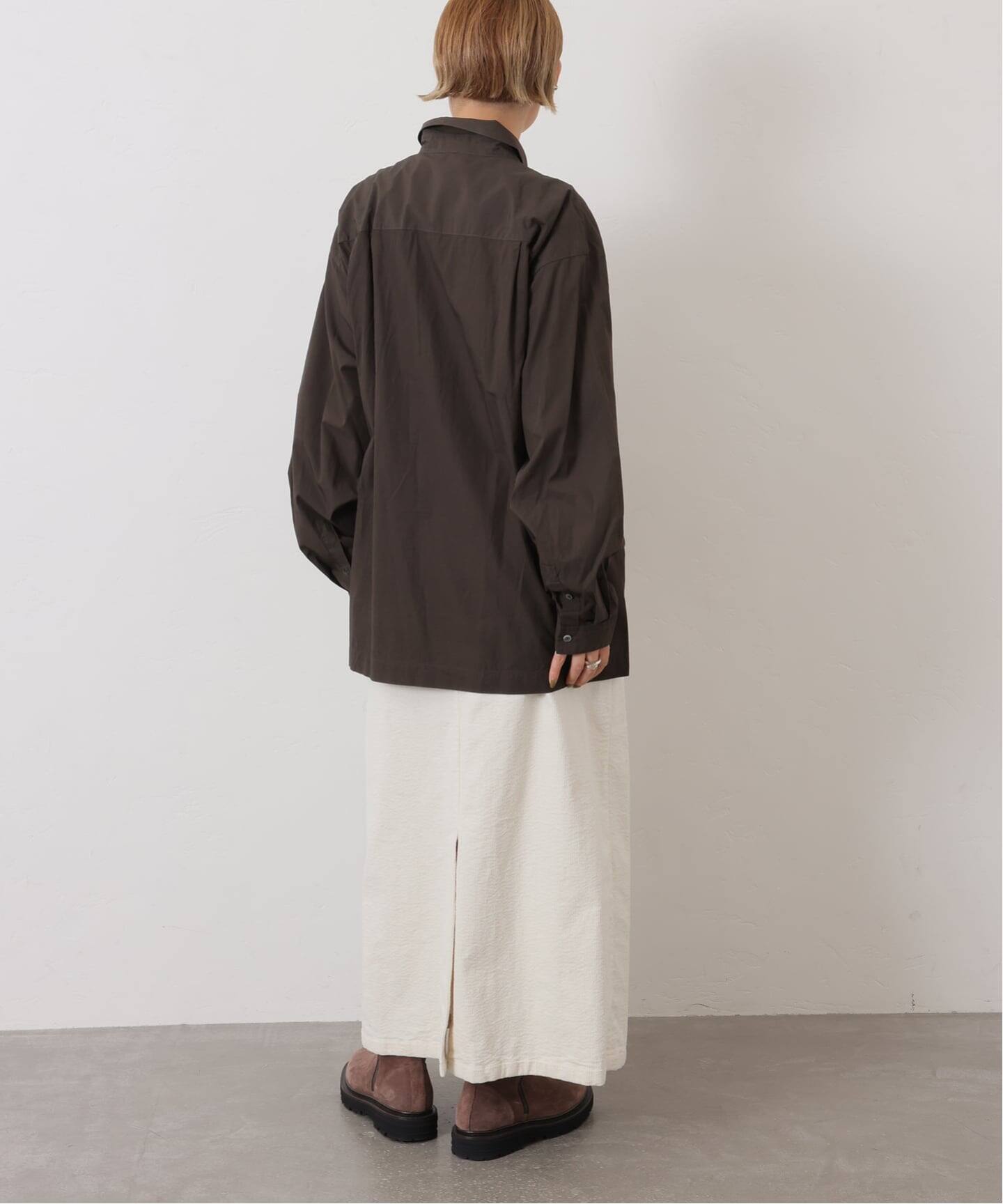 ATON】SHRINK COTTON LAWN WIDE SHIRT（シャツ／ブラウス）｜journal