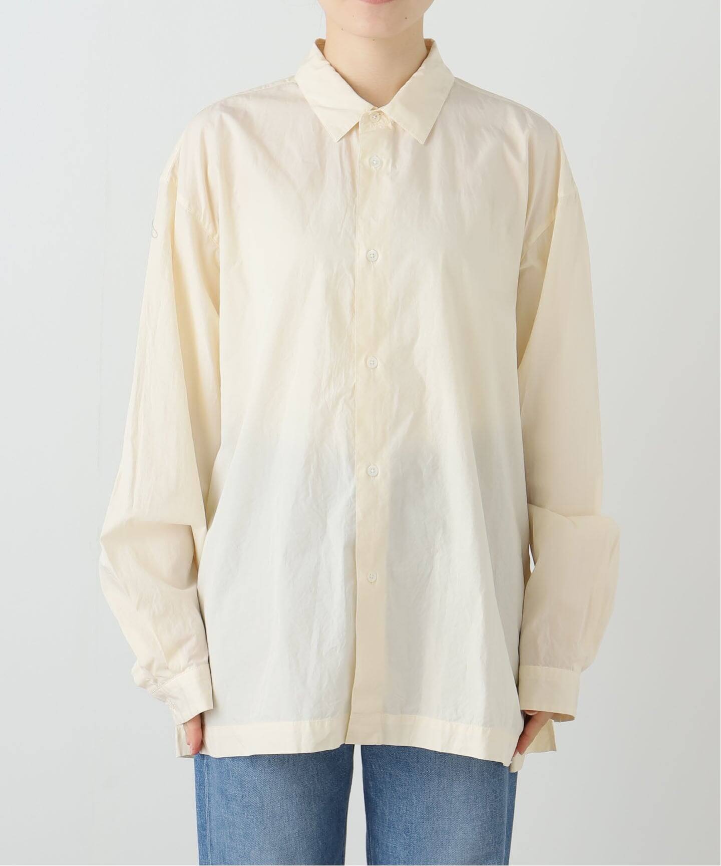 ATON】SHRINK COTTON LAWN WIDE SHIRT（シャツ／ブラウス）｜journal