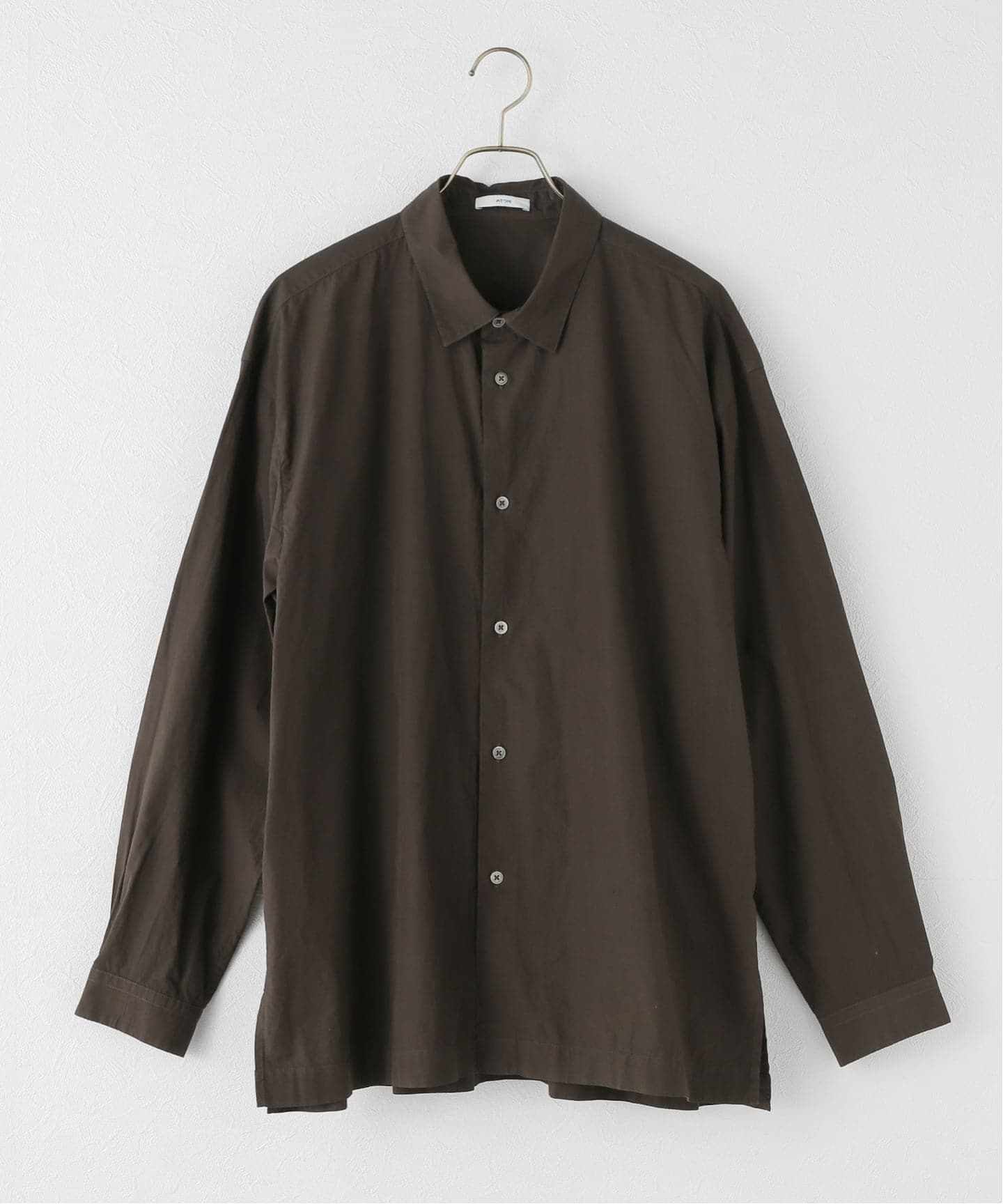 ATON】SHRINK COTTON LAWN WIDE SHIRT（シャツ／ブラウス）｜journal