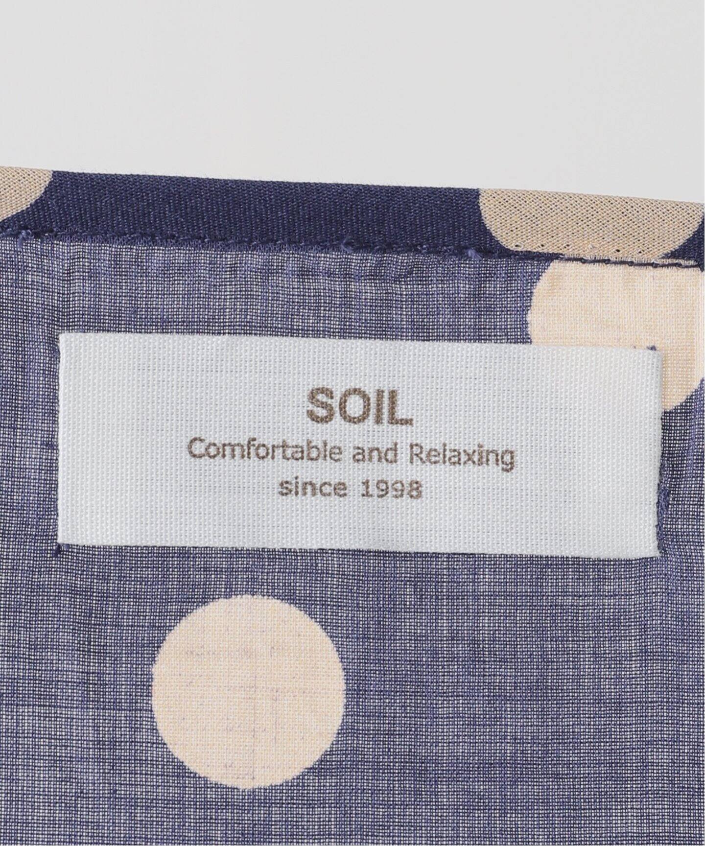 SOIL】 DOT PRINT GATHERED SMOCK（シャツ／ブラウス）｜journal