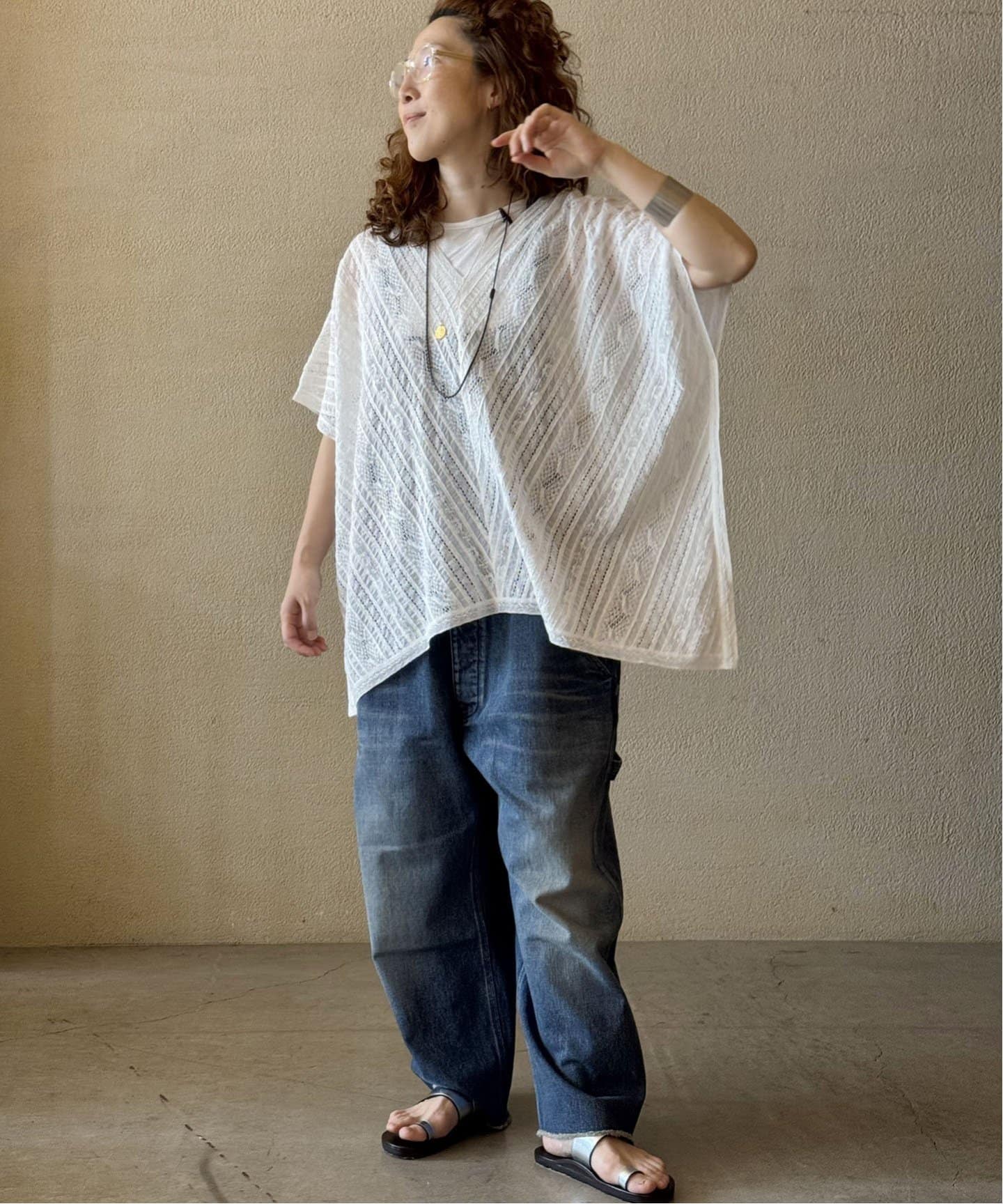【新品タグつき】SOIL  ALL LACE PONCHO SOIL】VOILE LACE ALL LACE PONCHO（シャツ／ブラウス