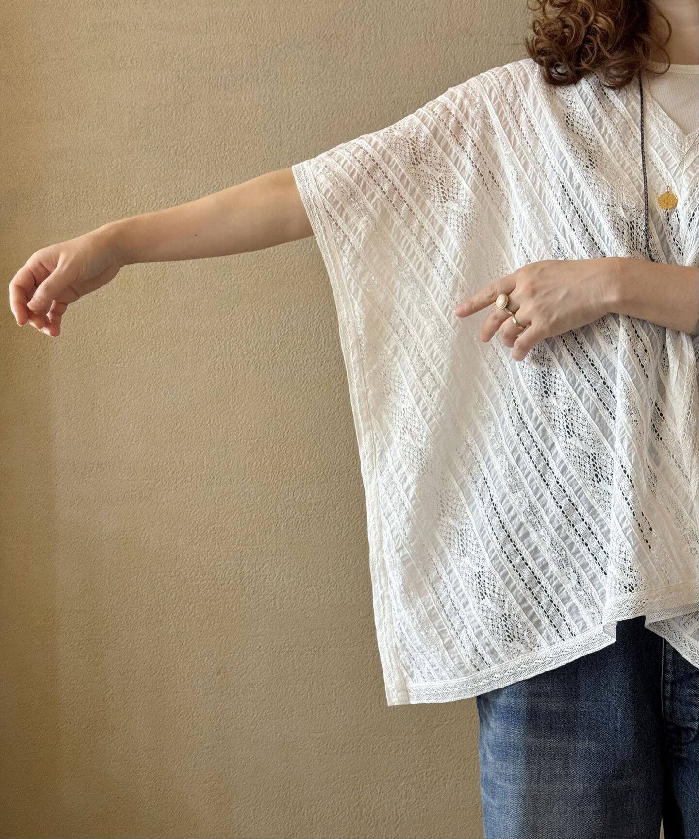 【新品タグつき】SOIL  ALL LACE PONCHO SOIL】VOILE LACE ALL LACE PONCHO（シャツ／ブラウス