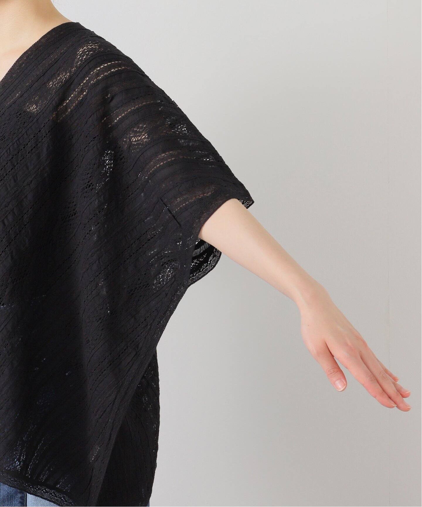 【新品タグつき】SOIL  ALL LACE PONCHO SOIL】VOILE LACE ALL LACE PONCHO（シャツ／ブラウス