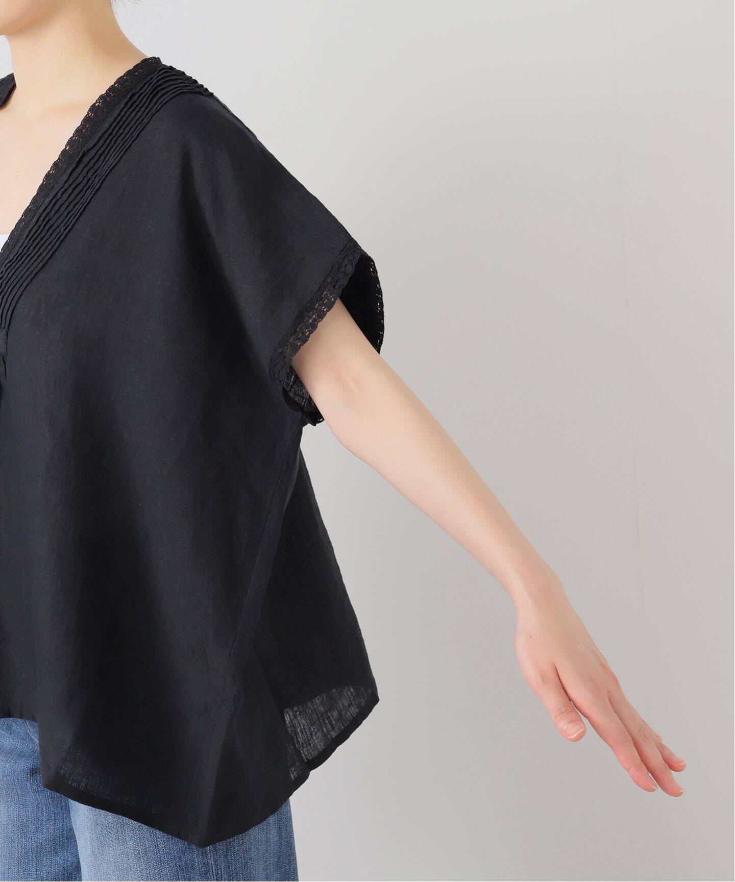 SOIL ブラウス　ジャーナルスタンダードラックス SOIL 】SMALL FLOWER PRINT FRILL COLLAR SHI（シャツ／ブラウス