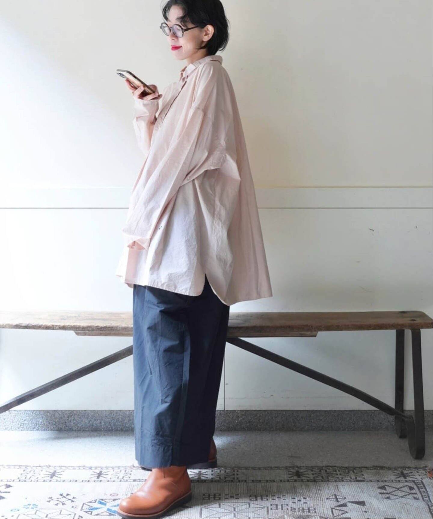 MANUELLE GUIBAL /マニュエルギバル】 WIDE PULL SHIRT（シャツ 