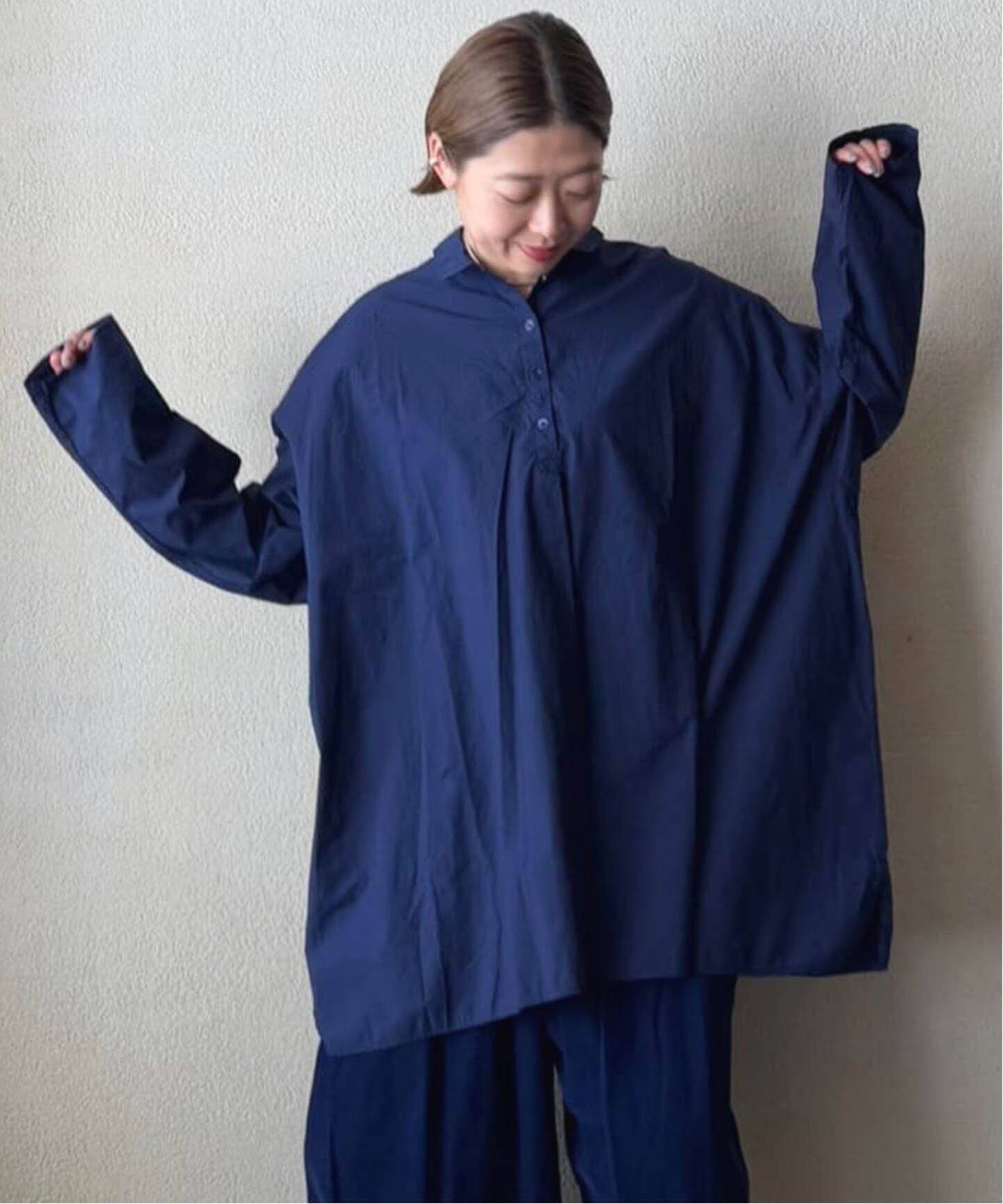 MANUELLE GUIBAL /マニュエルギバル】 WIDE PULL SHIRT（シャツ 