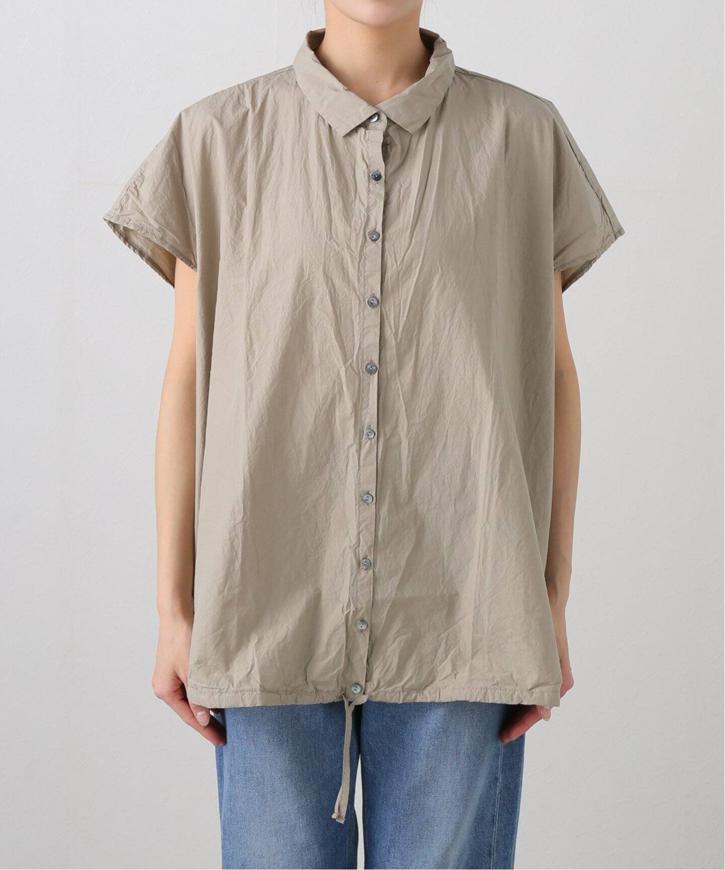 album di famiglia】 SHORT SLEEVELESS SHIRT（シャツ／ブラウス 