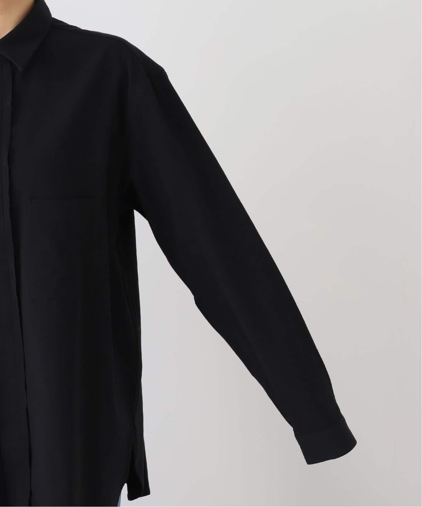 seya.】FRILLED SHIRT/DRY ORGANIC COTTON（シャツ／ブラウス