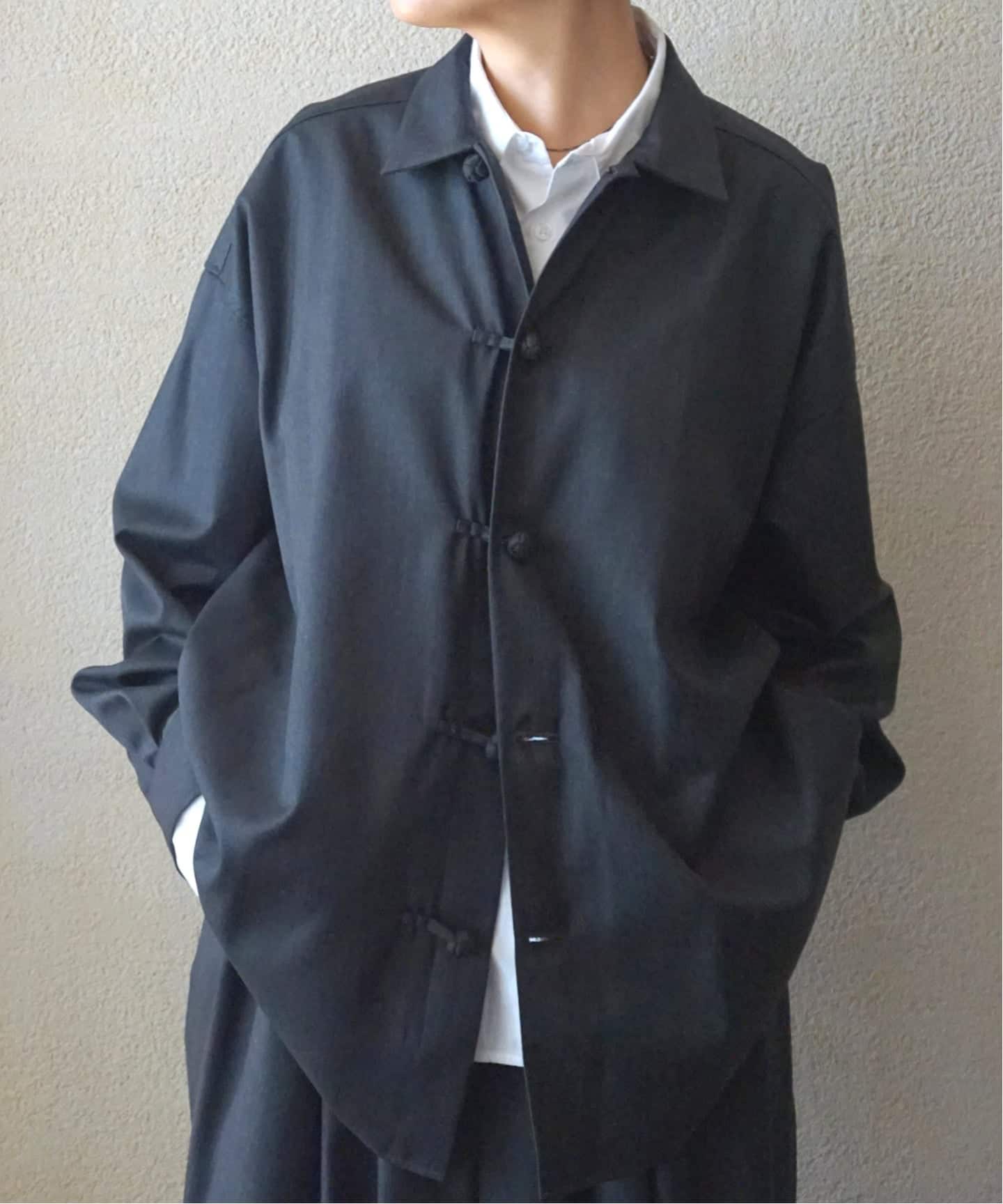 ジャーナルスタンダードラックス　ブラック 半袖ノーカラージャケット 半袖シャツ 000000012440-17-xl.jpg?t=