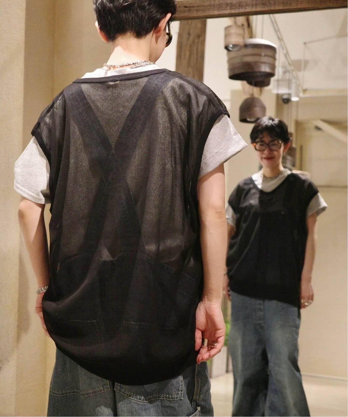 journal standard luxe chimala チュール Tシャツ chimala】TULLE SLEEVELES TEE（その他トップス）｜journal