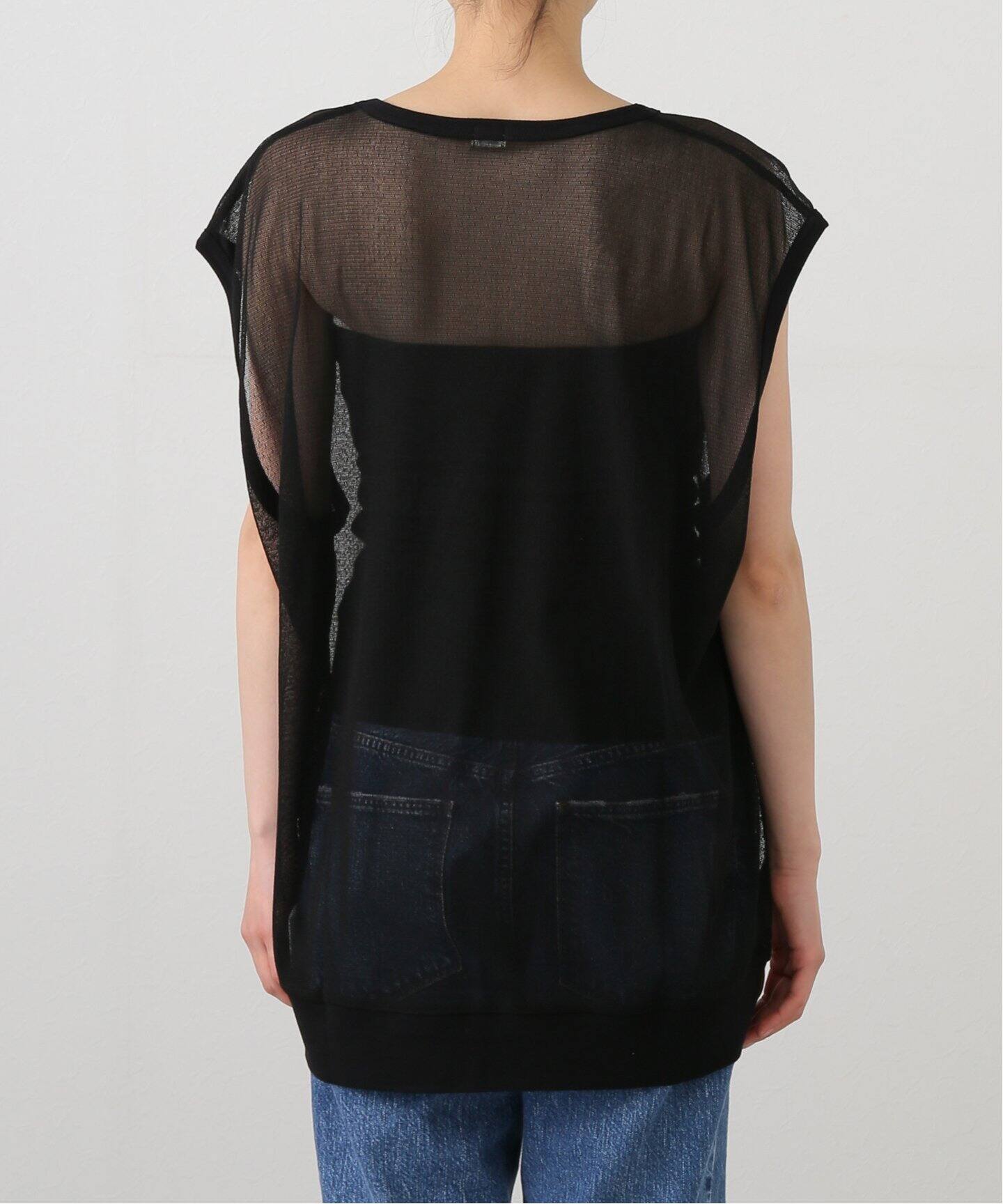 chimala】TULLE SLEEVELES TEE（その他トップス）｜journal
