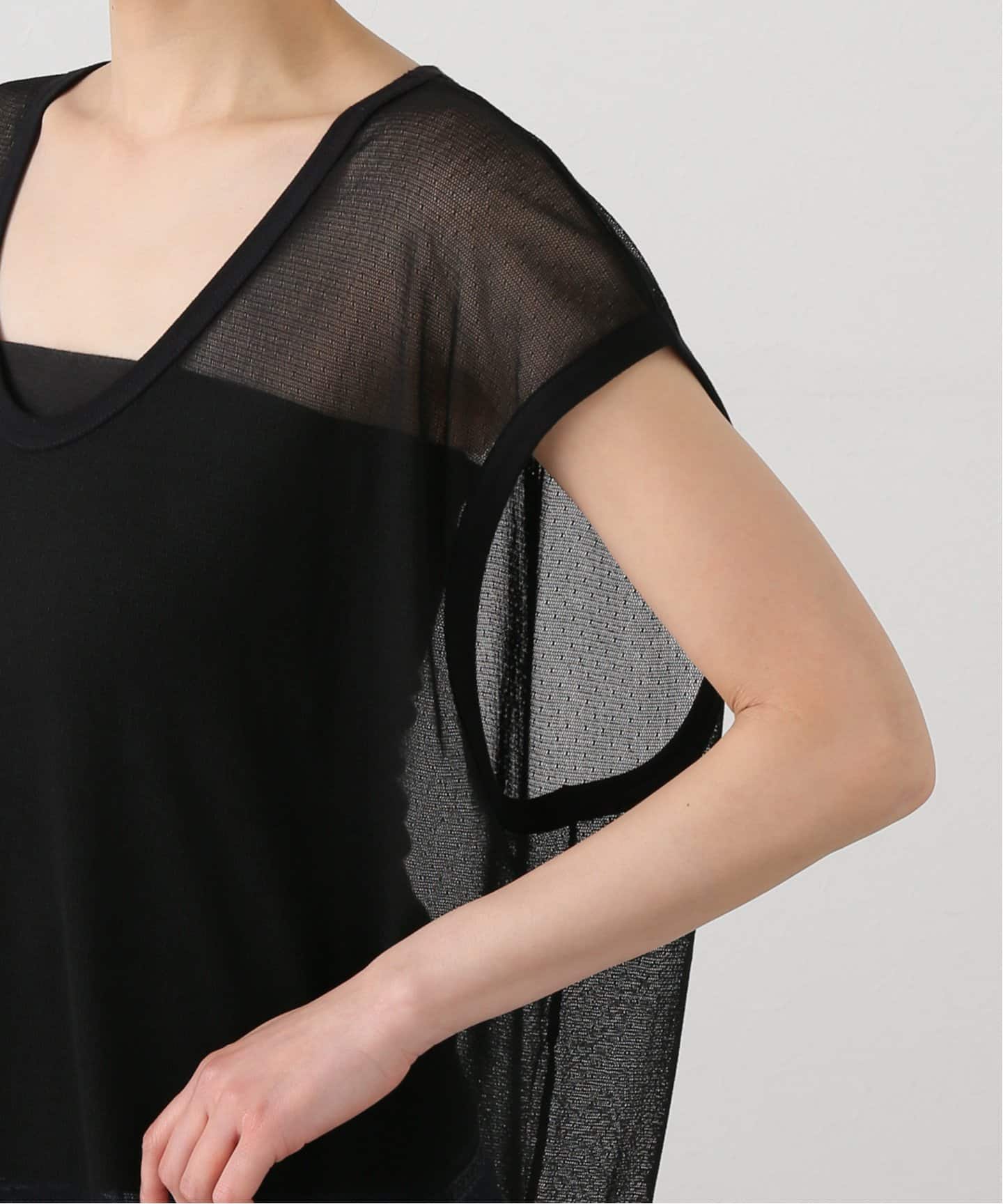 chimala】TULLE SLEEVELES TEE（その他トップス）｜journal