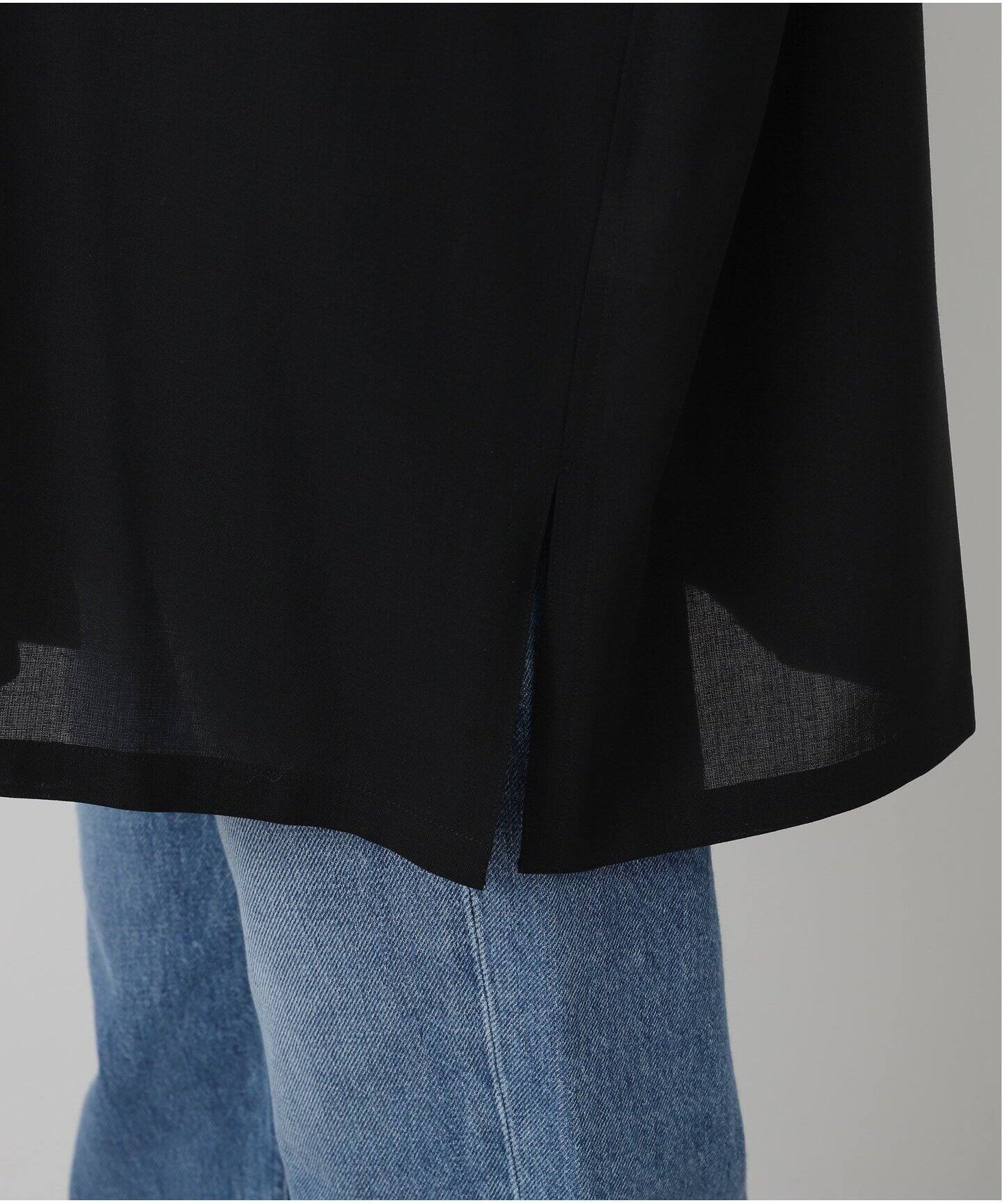 ATON】TWIST WOOL TROPICAL OVERSIZED SHIRT（シャツ／ブラウス