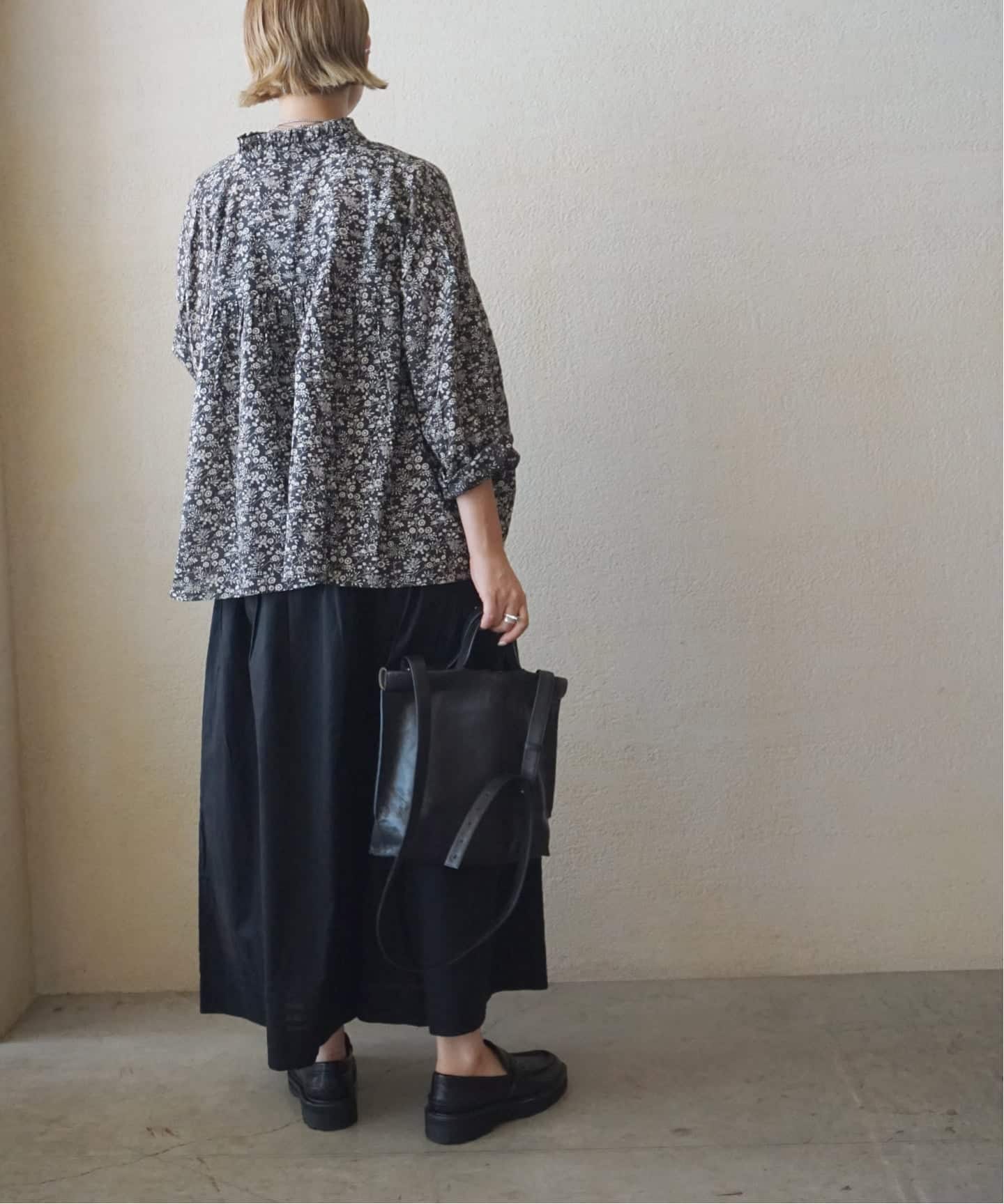SOIL ブラウス　ジャーナルスタンダードラックス SOIL 】SMALL FLOWER PRINT FRILL COLLAR SHI（シャツ／ブラウス