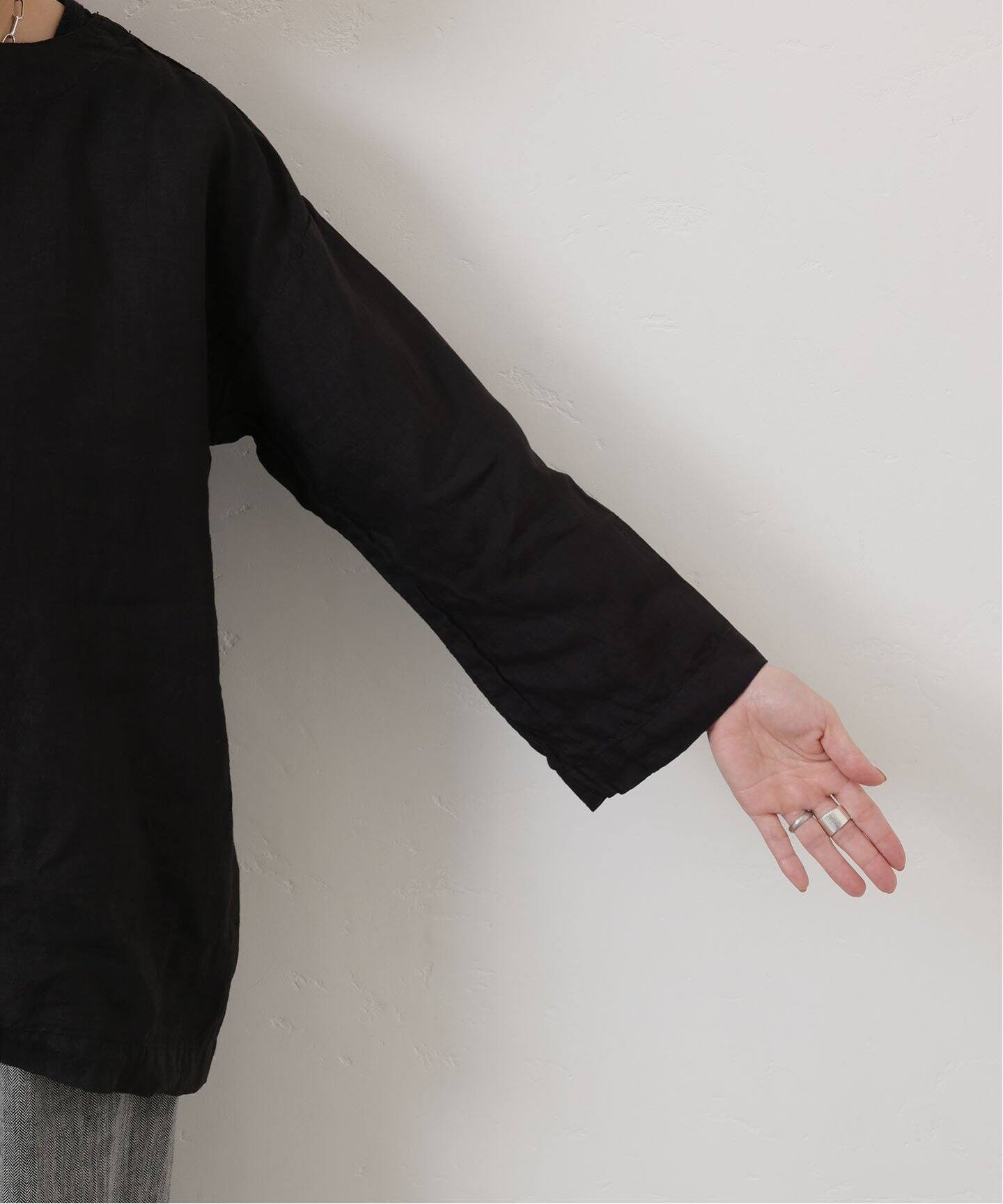 j.s luxe 購入、アーメン　ボートネック　プル ARMEN】 LINEN PLAIN BOAT NECK PULL（シャツ／ブラウス