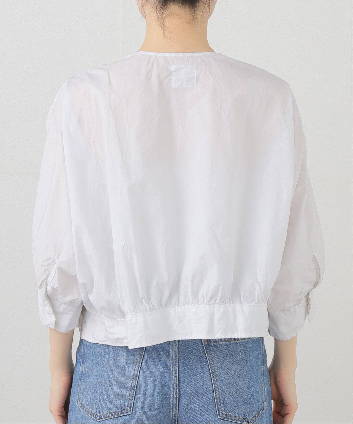 TOUJOURS】 COTTON PAPER Lace Bolero Shirt（シャツ／ブラウス 