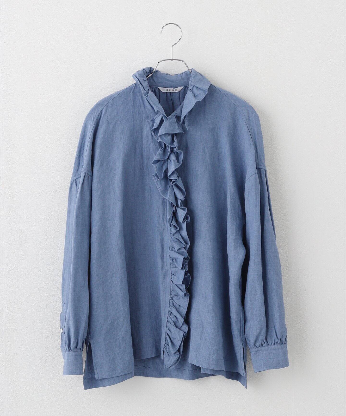 TOUJOURS 】 LINEN CLOTH Ruffle Shirt（シャツ／ブラウス）｜journal 