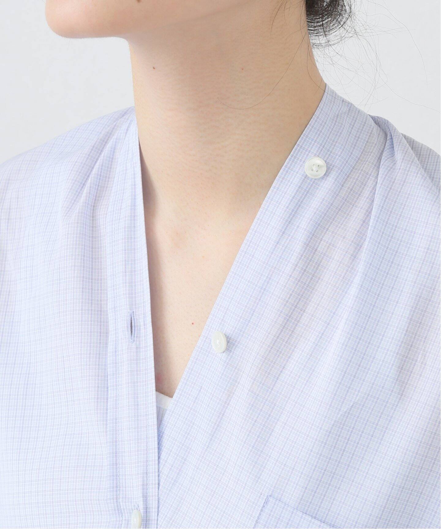 6397】COLLARLESS SHIRT（シャツ／ブラウス）｜journal standard