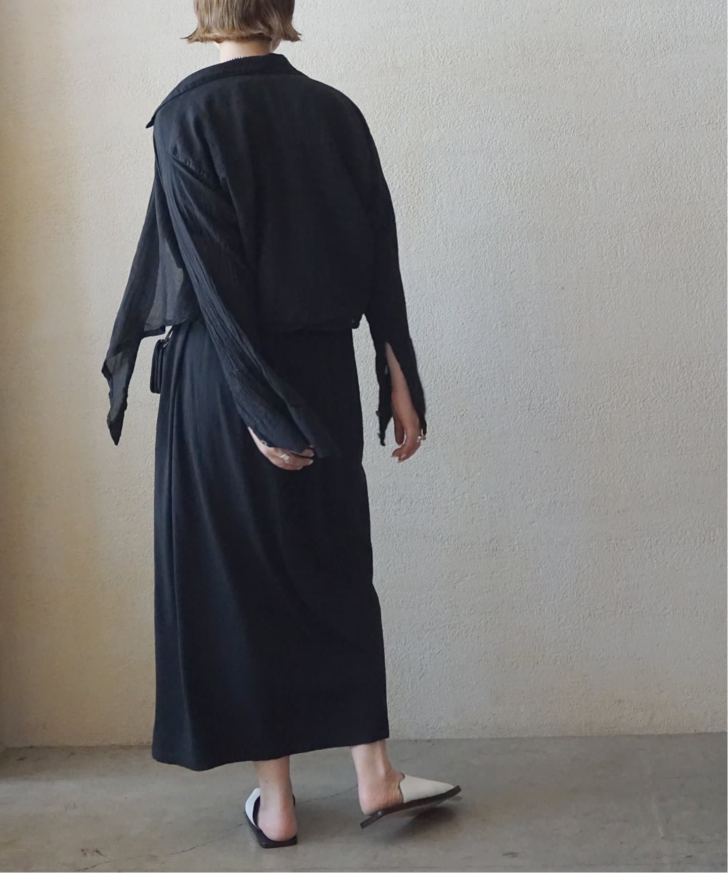 Journal Standard luxe　バンドカラー長袖シャツブラウス　白 JOURNAL STANDARD LUXE シャツ ブラウス OX ダッチカラーシャツ