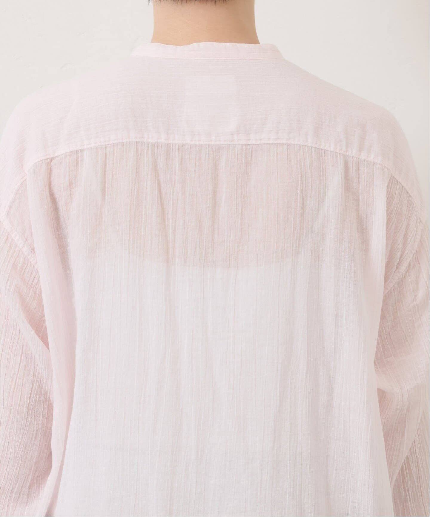 ARMEN】BANDED COLLAR LONG SHIRT（シャツ／ブラウス）｜journal