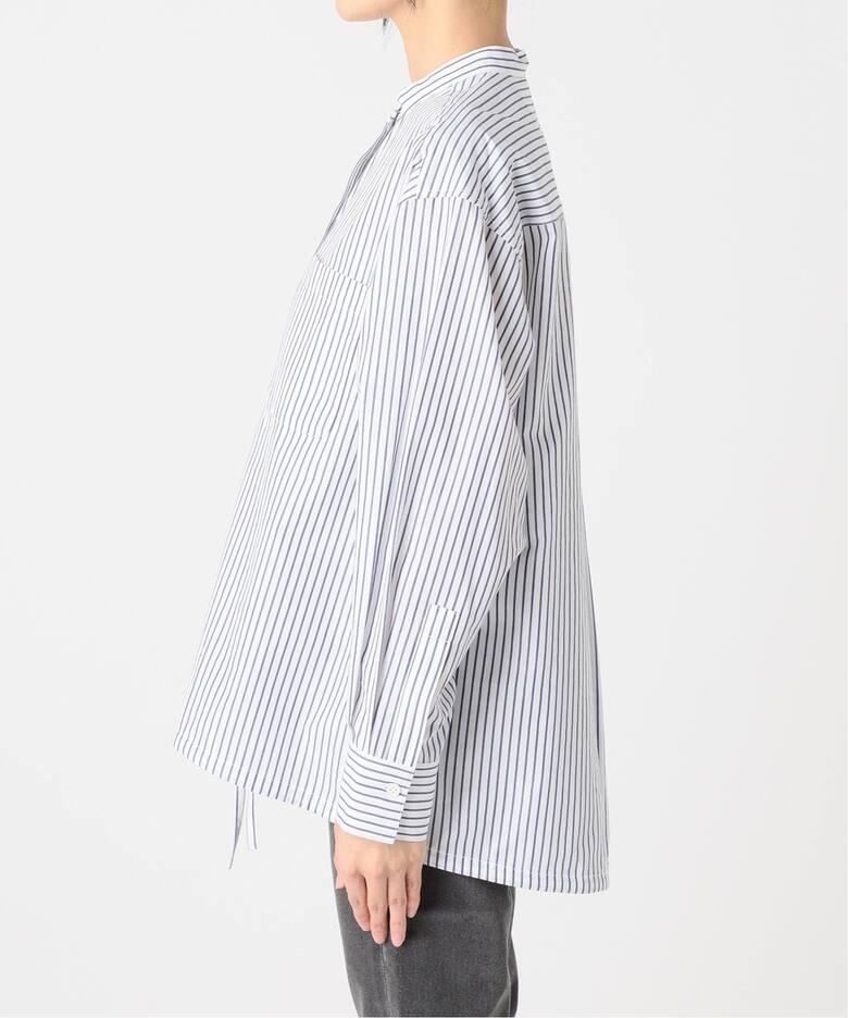 ストライプバンドカラーバルーンシャツ（シャツ／ブラウス）｜JOURNAL  