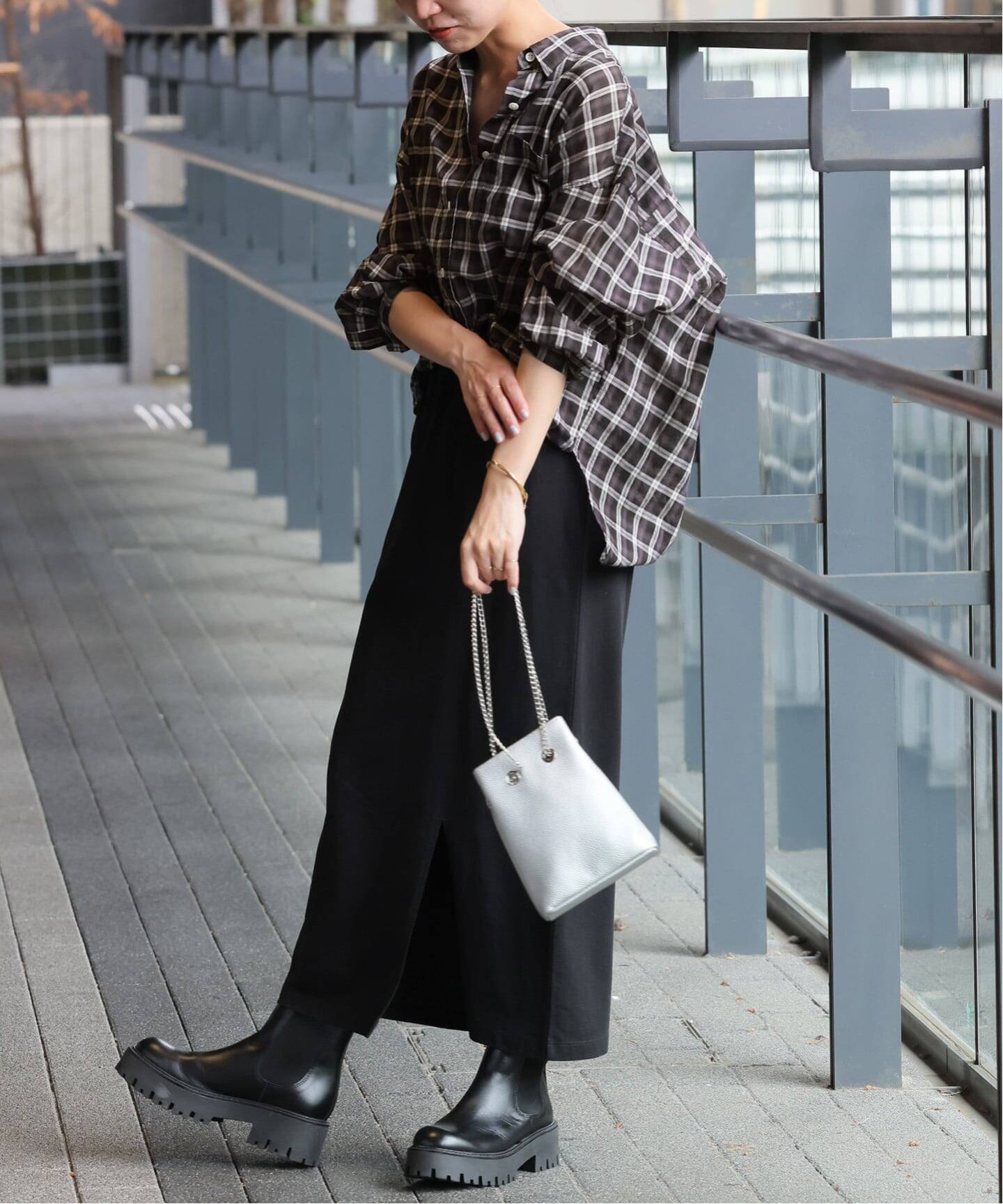 追加2 / 新色》コットンローンチェックオーバーサイズシャツ