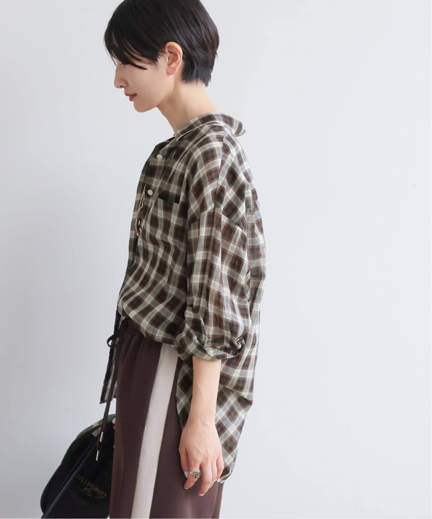 JOURNAL STANDARD　コットンローンチェックオーバーサイズシャツ 追加2 / 新色》コットンローンチェックオーバーサイズシャツ