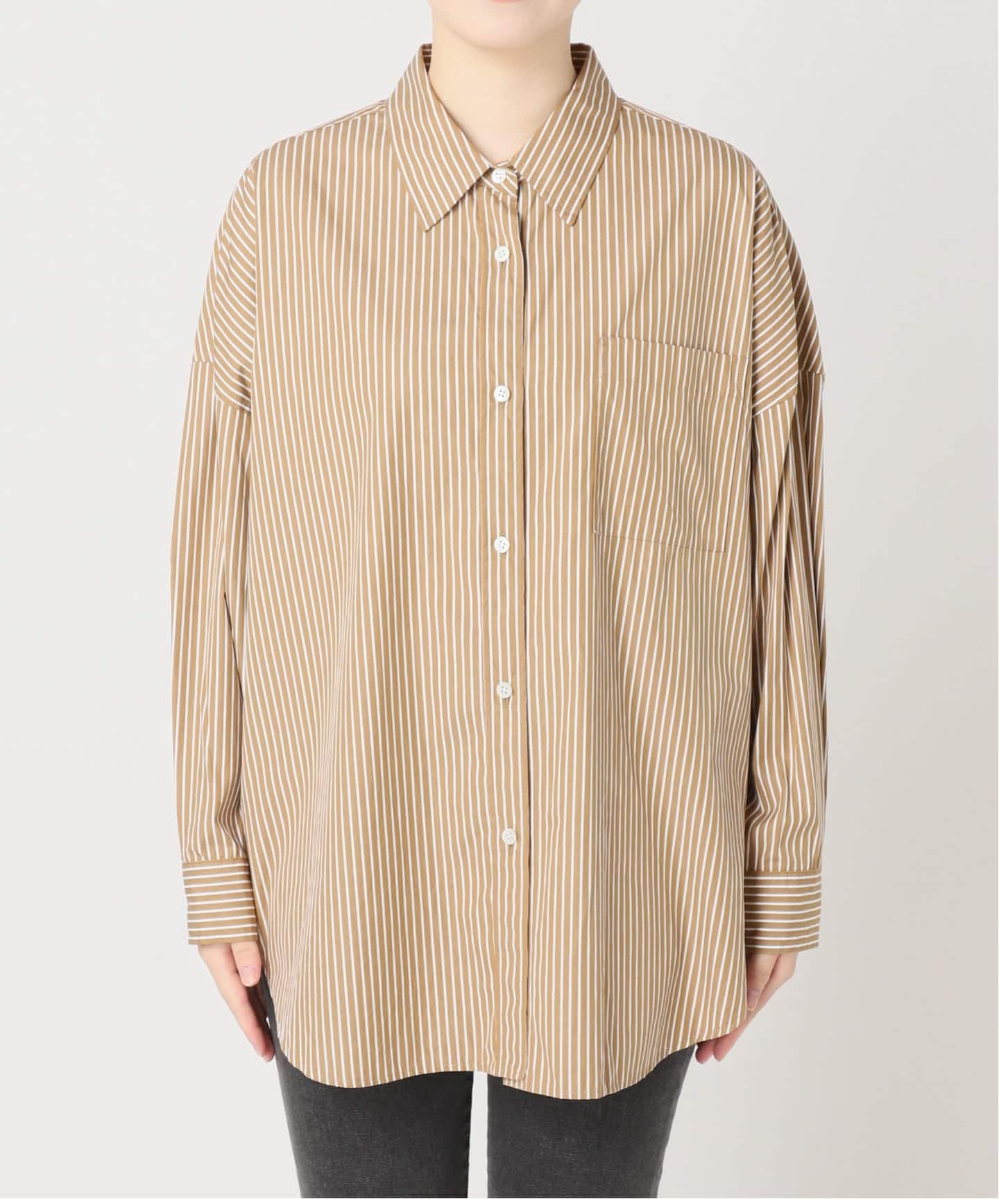 JOURNAL STANDARD ストライプビッグシャツ 予約》コンパクトコットンストライプビッグシャツ（シャツ