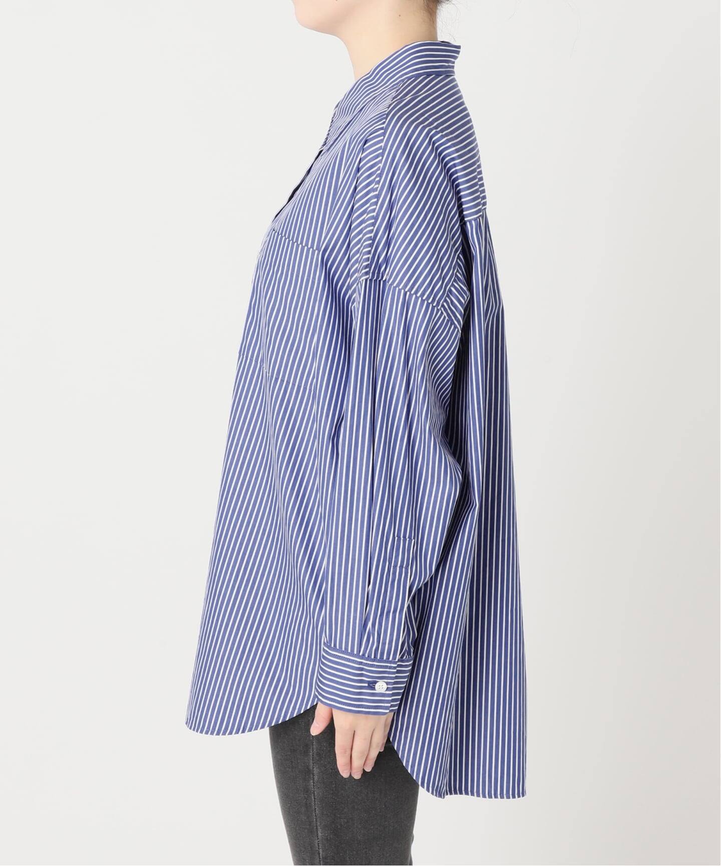 ジャーナルスタンダード レリューム（JOURNAL STANDARD relume）/コンパクトコットンストライプビッグシャツ コンパクトコットンストライプビッグシャツ（シャツ／ブラウス