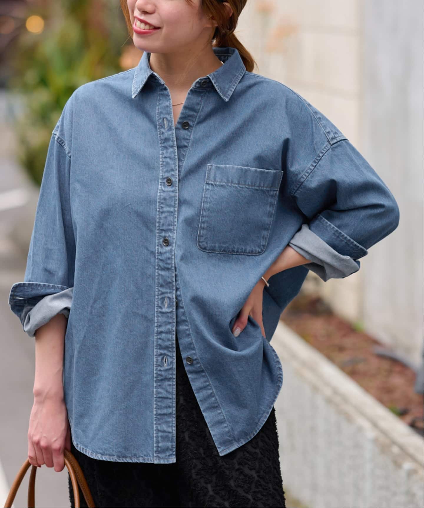 DENIMオーバーサイズシャツ（シャツ／ブラウス）｜JOURNAL STANDARD