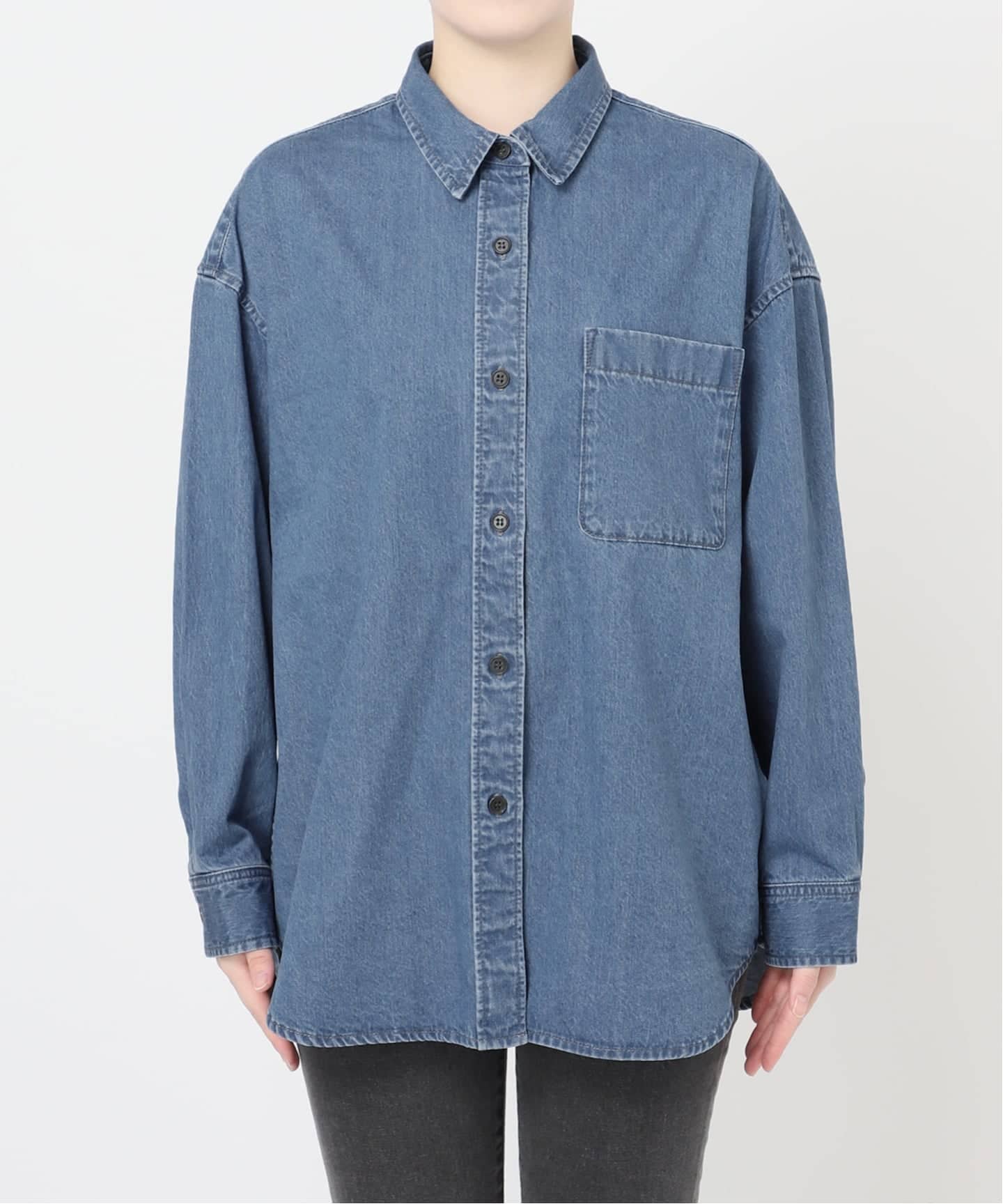 25AW新作］デニムオーバーサイズシャツ（シャツ／ブラウス