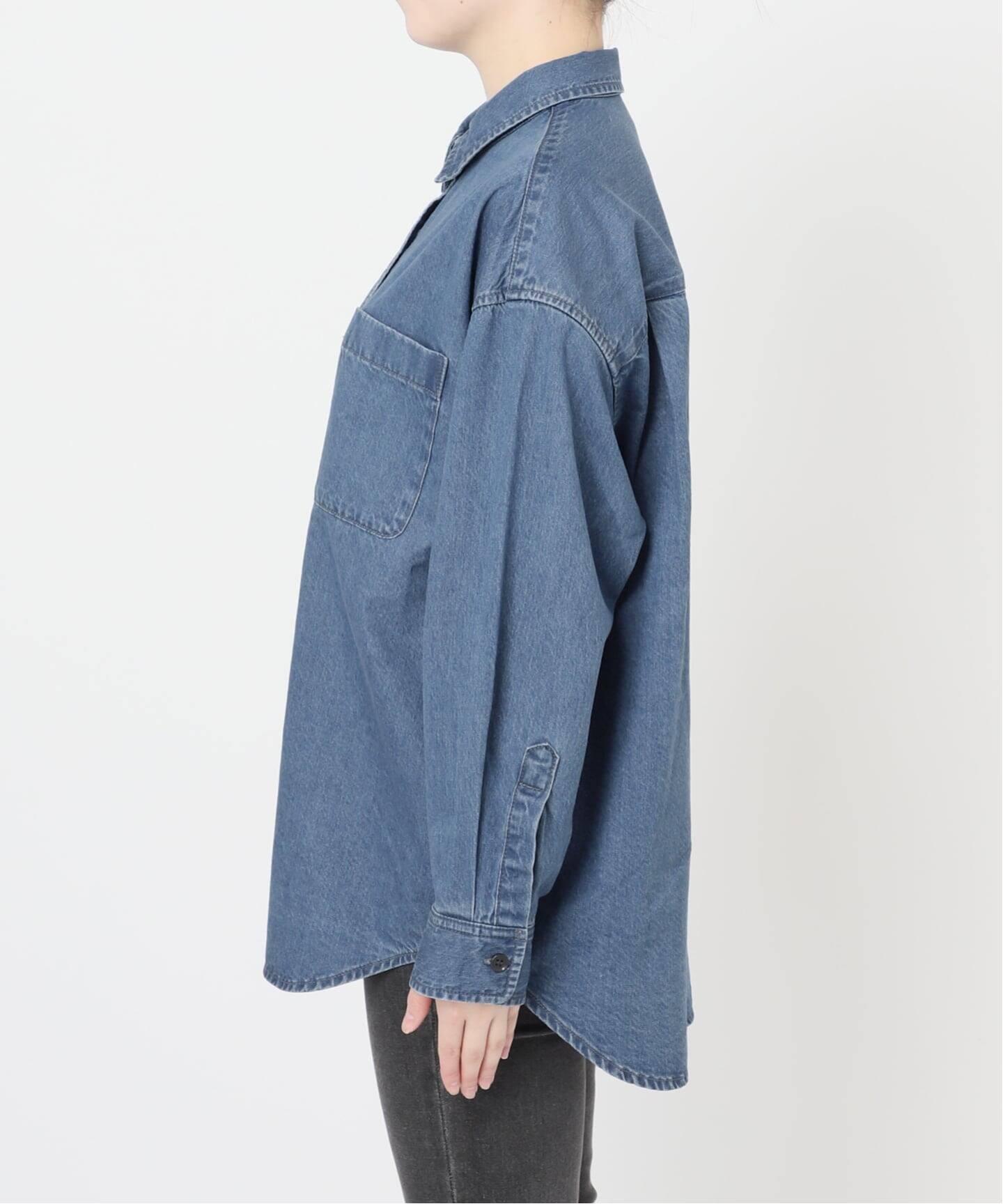 25AW新作］デニムオーバーサイズシャツ（シャツ／ブラウス